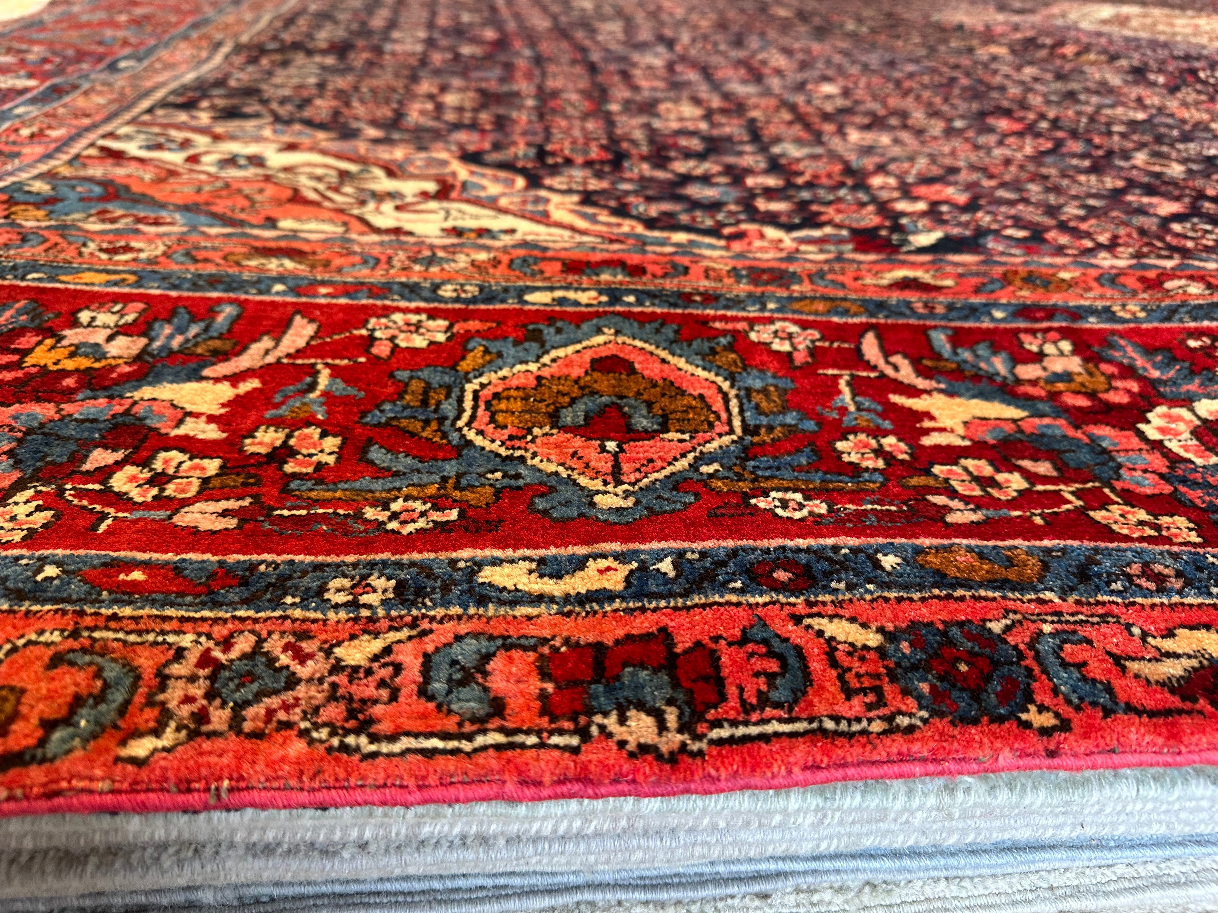Monica Staggs 10x12.4 Red Afghani Bijar Rug