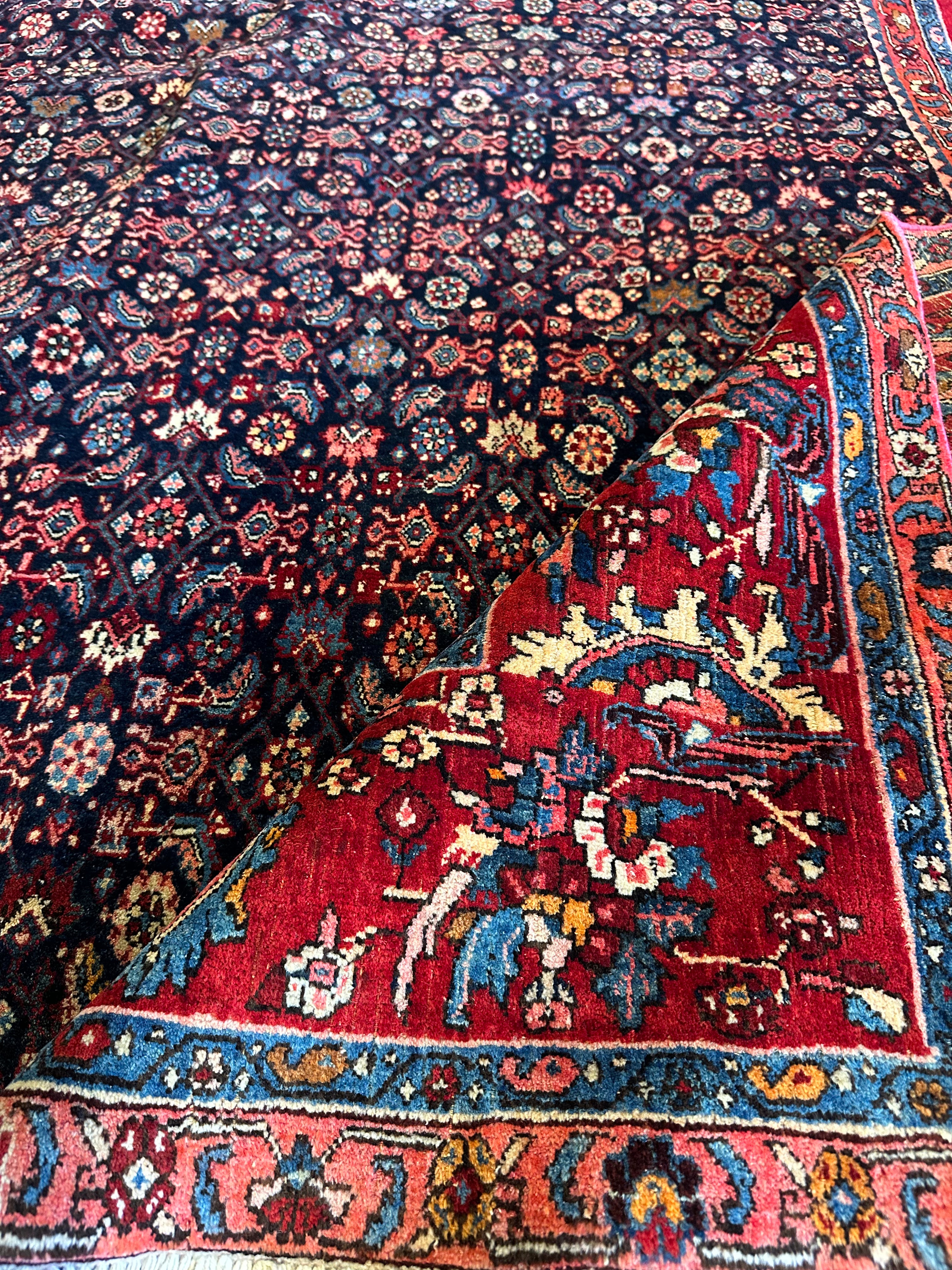 Monica Staggs 10x12.4 Red Afghani Bijar Rug