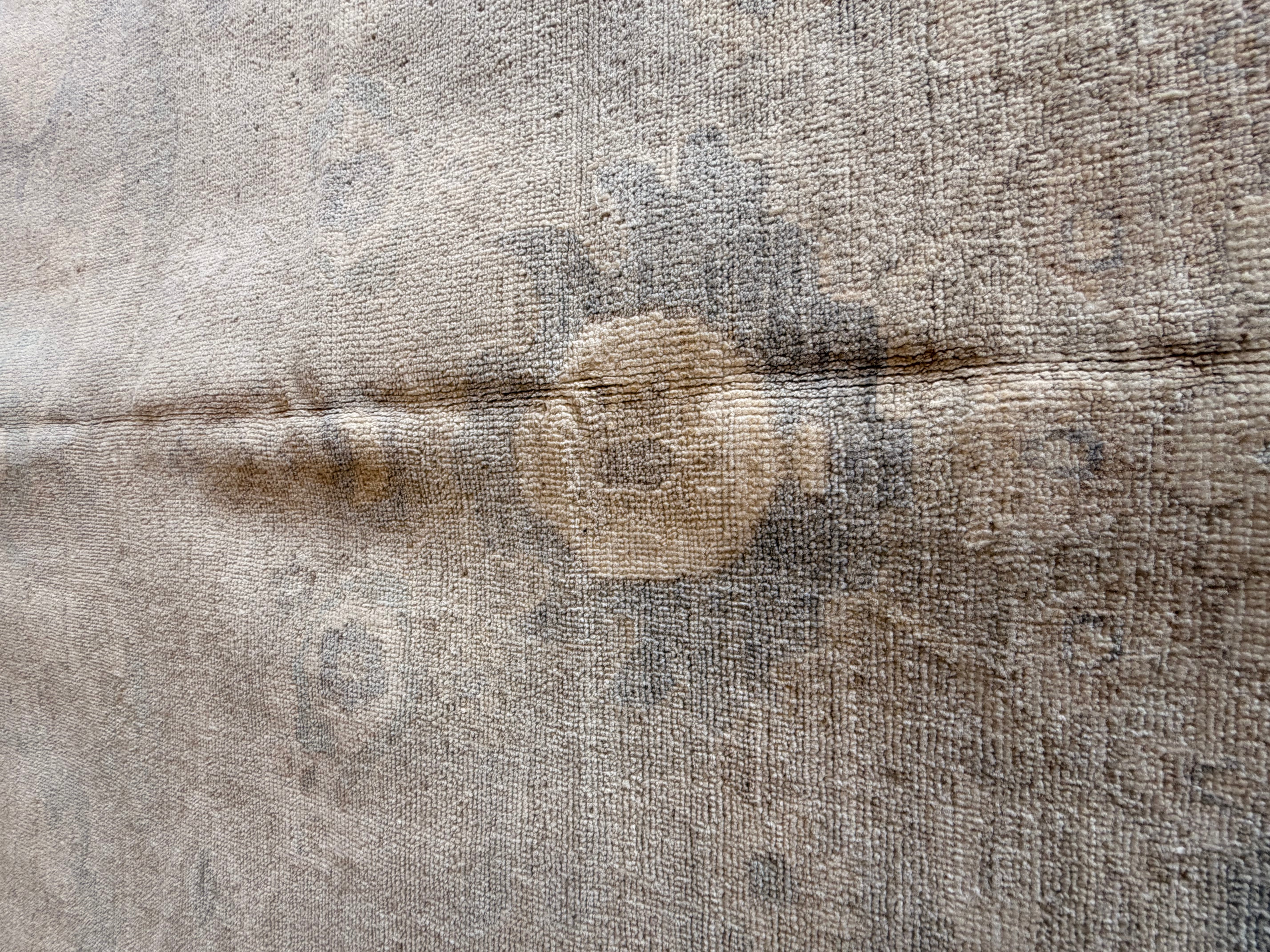 Kayla Thorn 8.11x12 Blue and Green Afghani Whitewashed Oushak