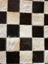 Ribeye 4.10x6.5 Black and White Checkerboard Cowhide Rug