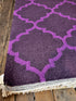 Arabian Nights 8x10 Purple Handwoven Durrie