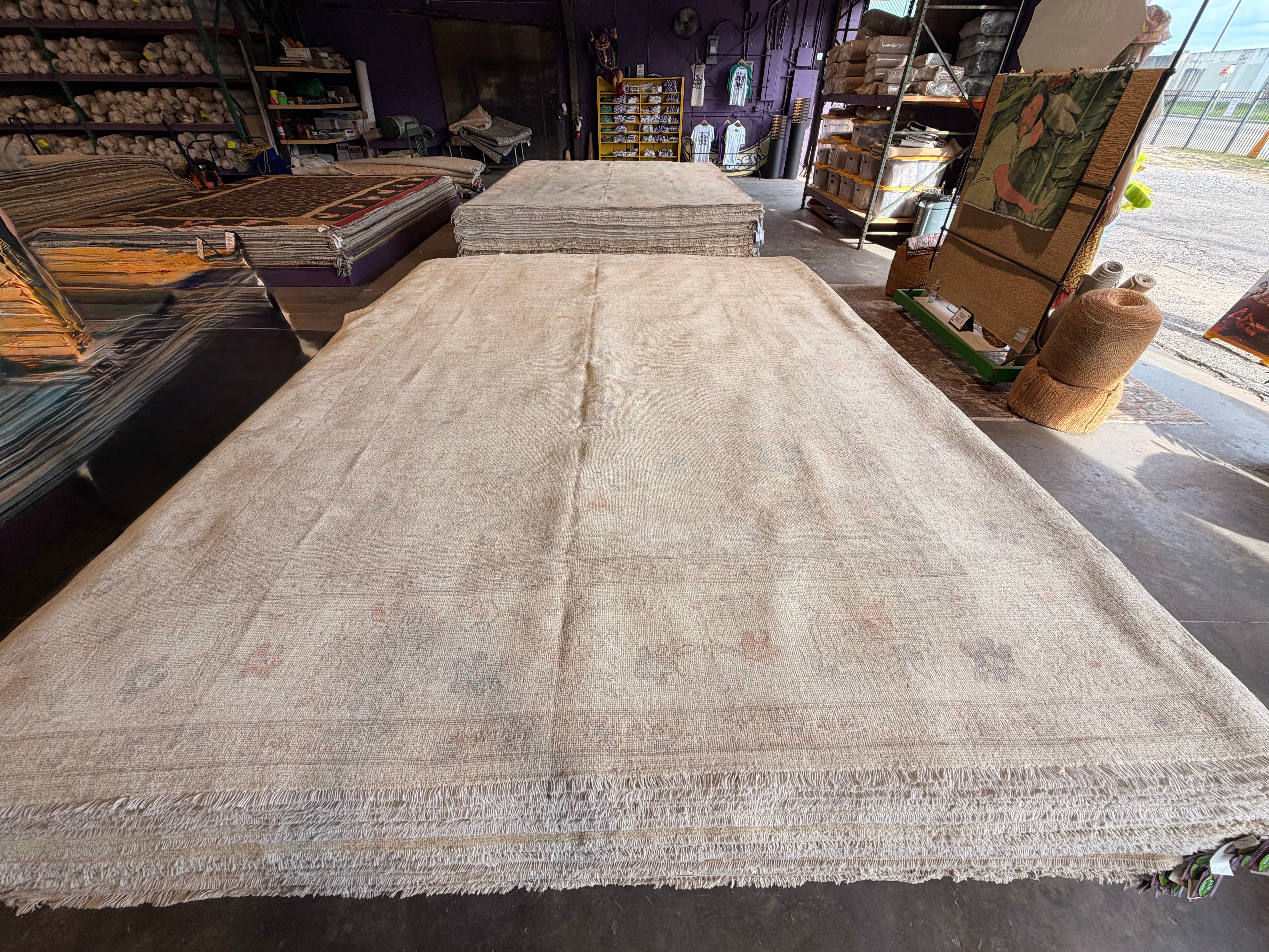 Mary Griffith 9.1x11.11 Multicolor Afghani Whitewashed Oushak