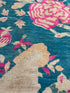 Jennifer Kahn 10.2x13.8 Blue & Pink Afghani Bokhara Rug