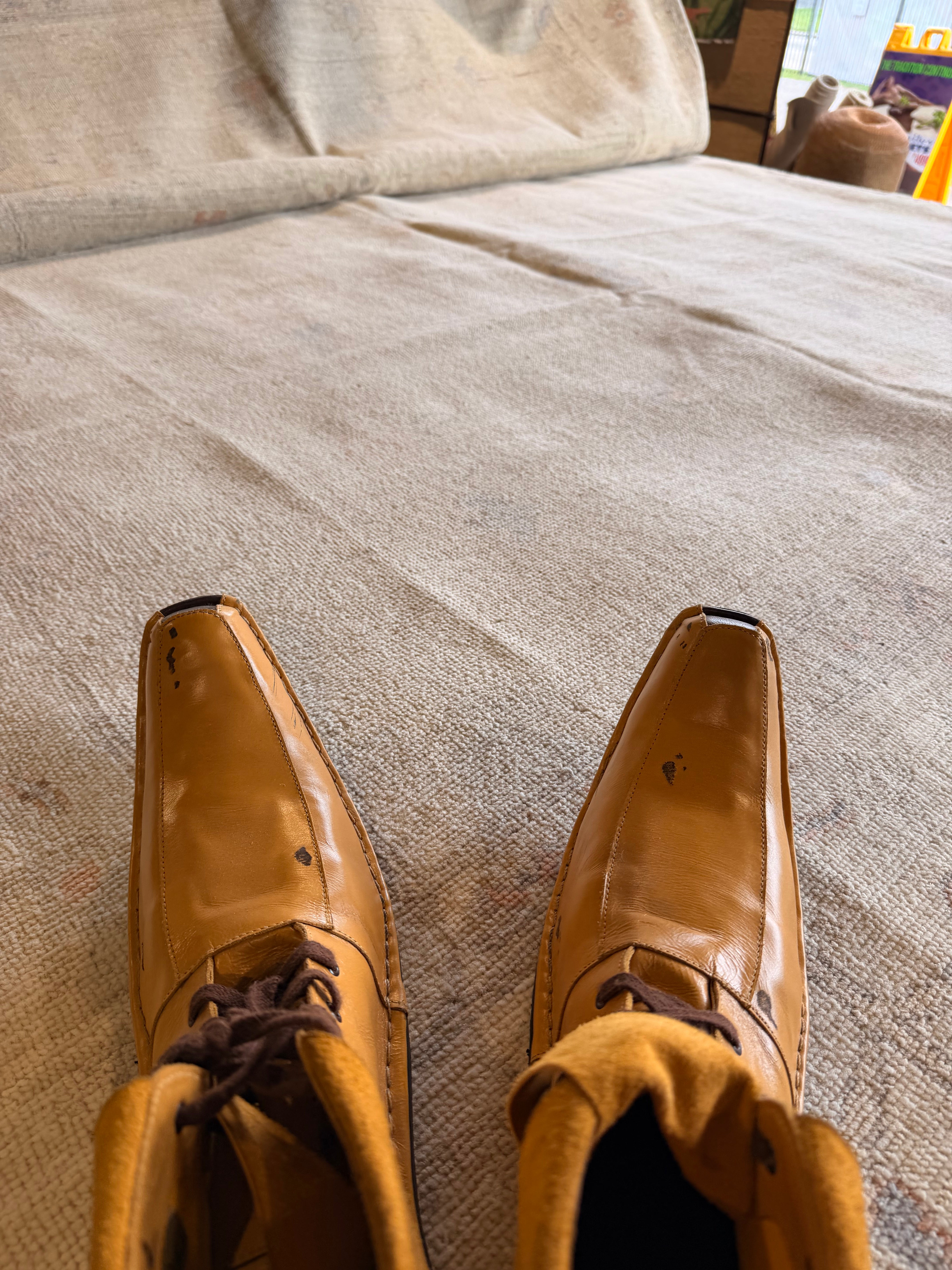 Mary Griffith 9.1x11.11 Multicolor Afghani Whitewashed Oushak