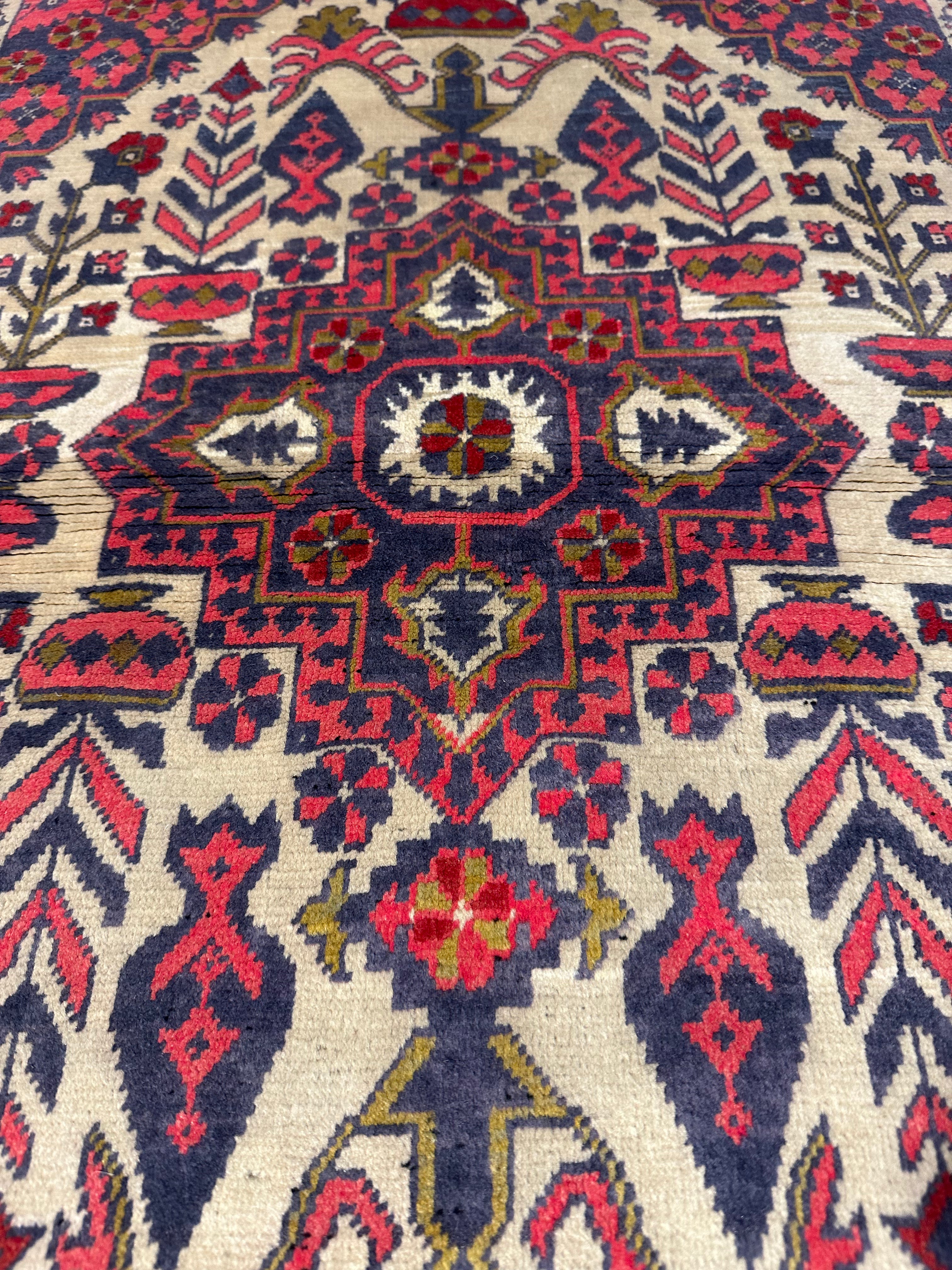 Katie Purvis 2.8x3.10 Red Afghani Khal Muhammad Rug