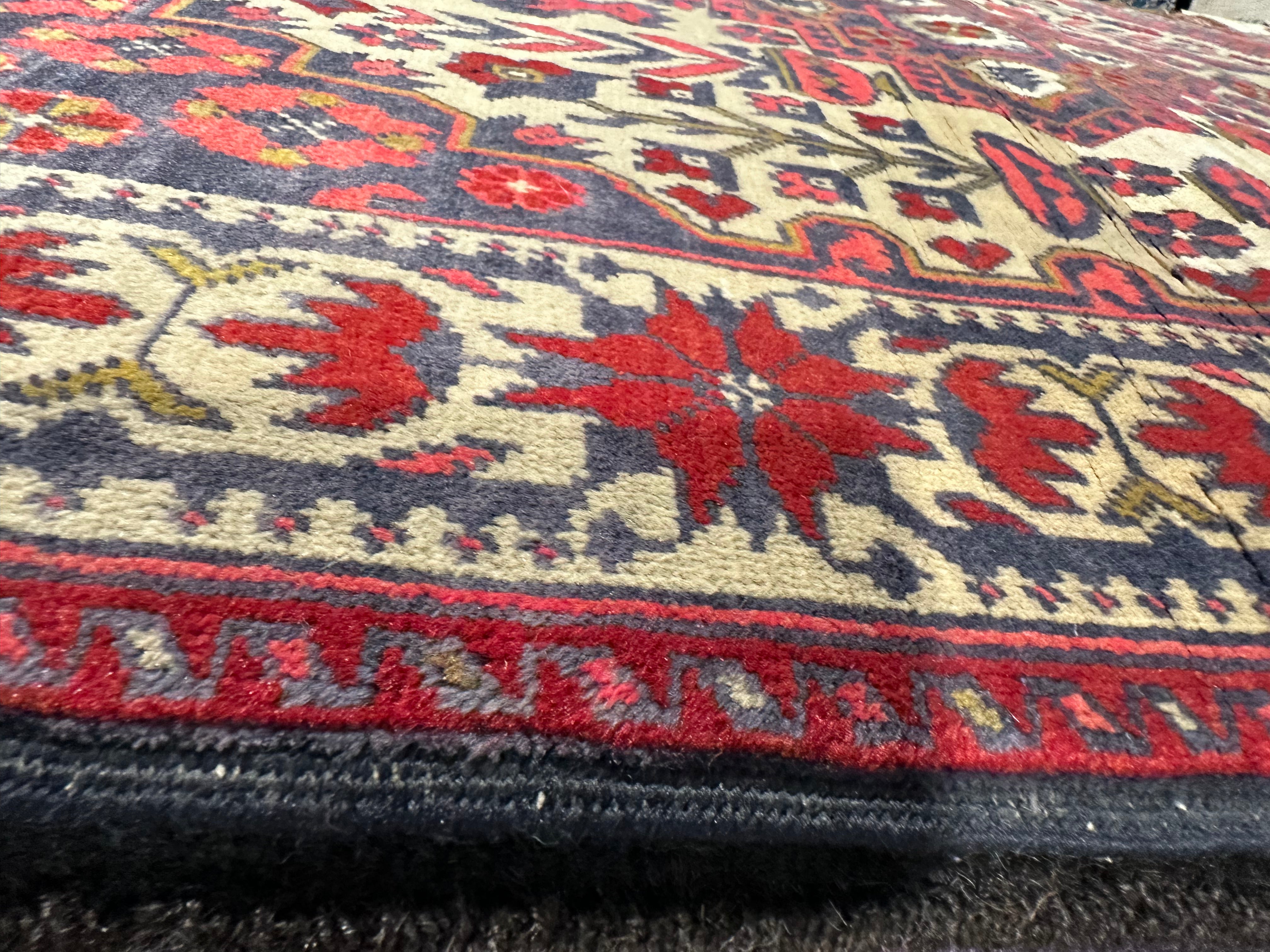 Katie Purvis 2.8x3.10 Red Afghani Khal Muhammad Rug