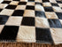 Tomahawk 2.3x7.10 Black and White Checkerboard Cowhide Runner