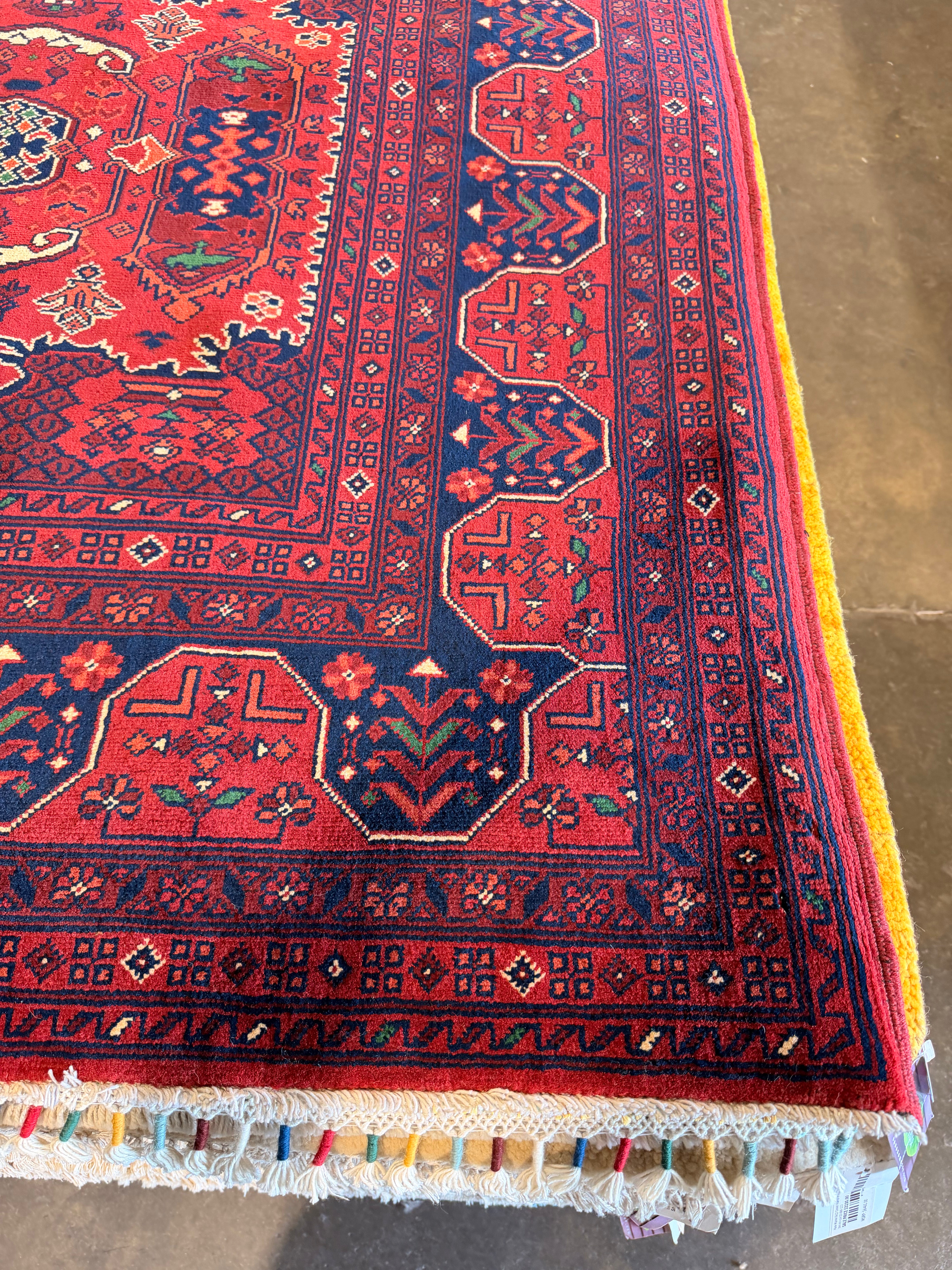 Sarah Gadon 8.3x12.2 Red Afghani Khamyab Rug