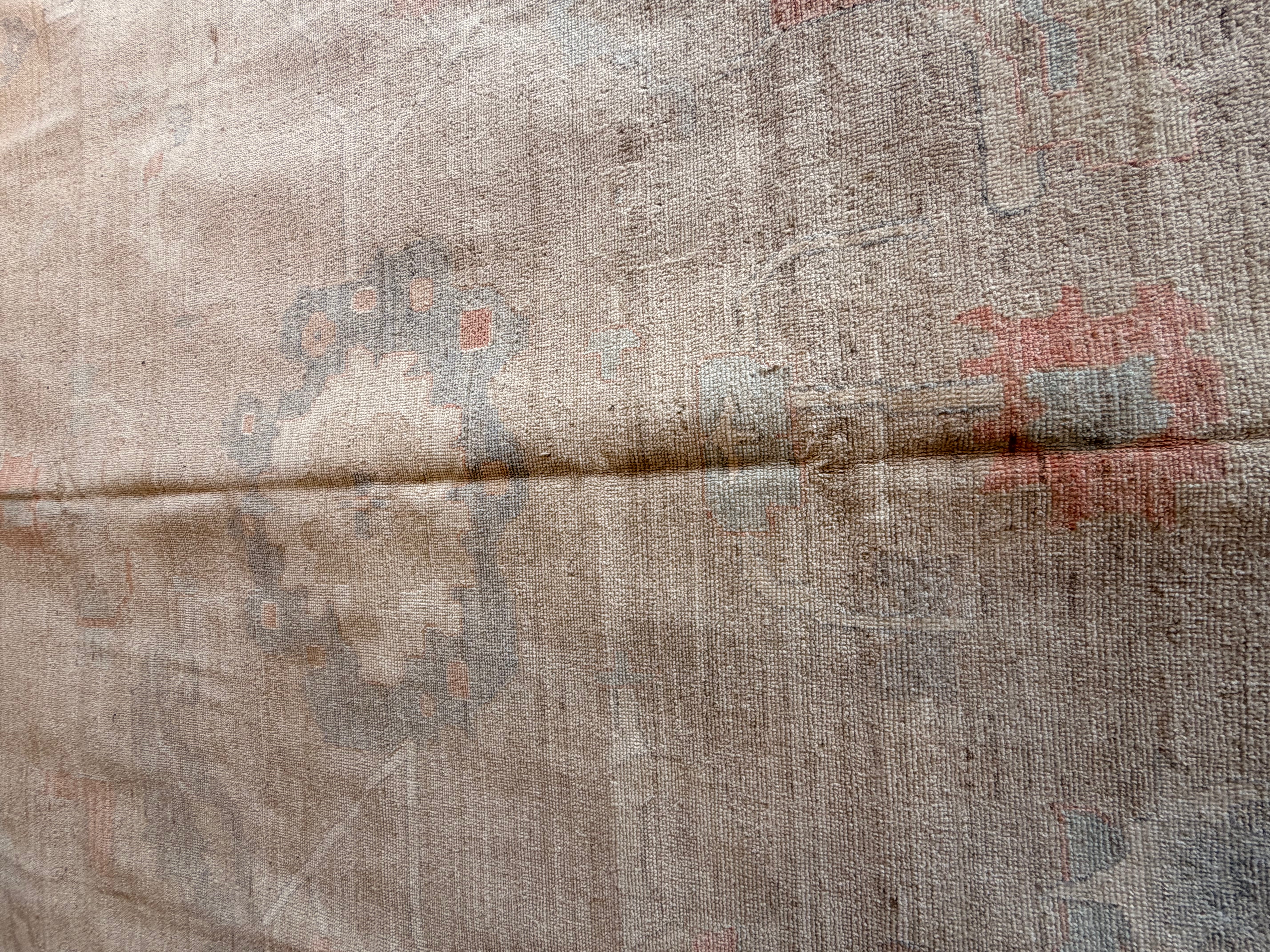 Mary Lou 9.1x11.10 Ivory Multi Afghani Whitewashed Oushak