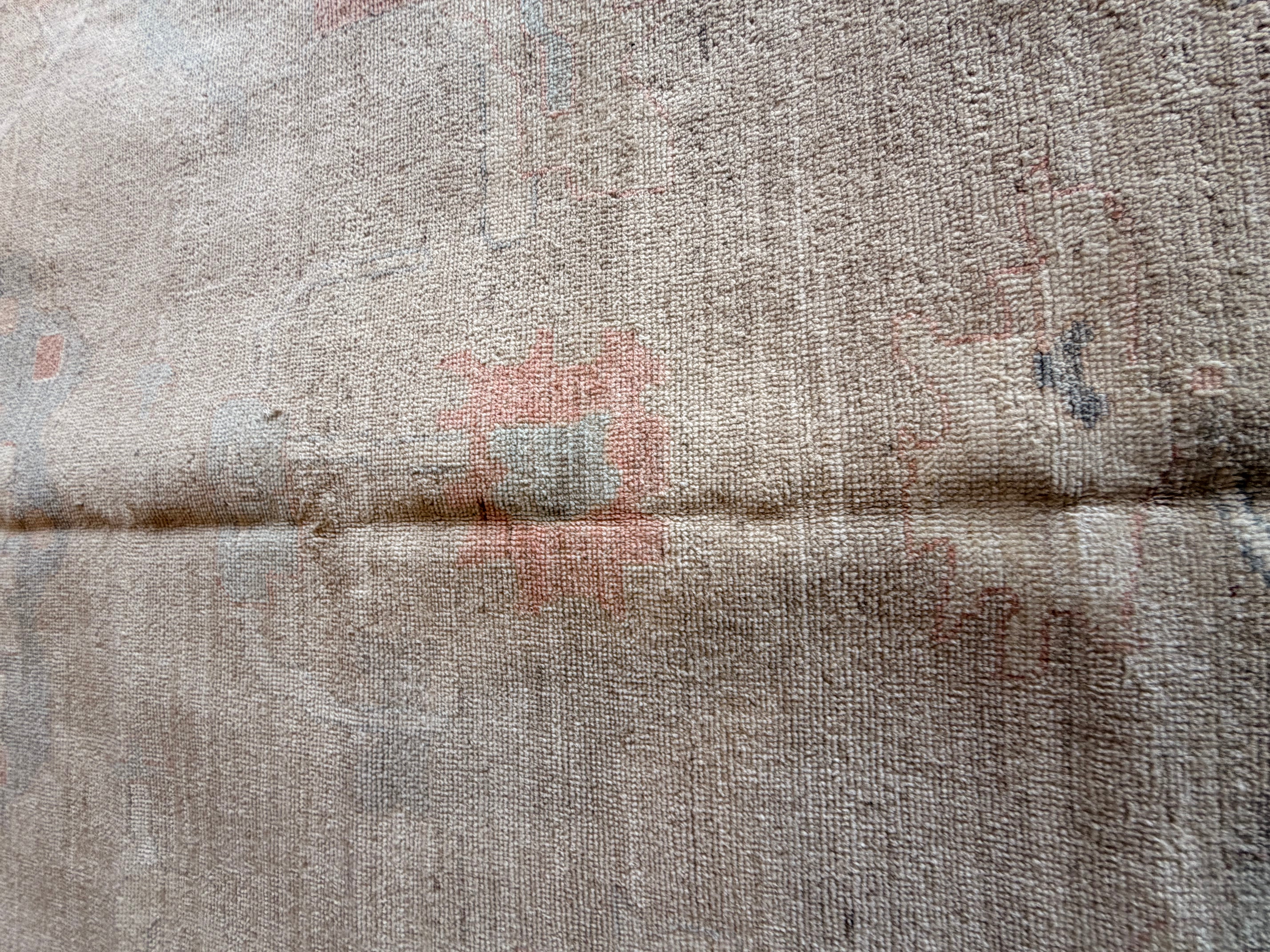 Mary Lou 9.1x11.10 Ivory Multi Afghani Whitewashed Oushak