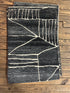 Dominique McElligott 2x3 Hand-Knotted High Low Abstract Rugs (Assorted Styles - Blacks)