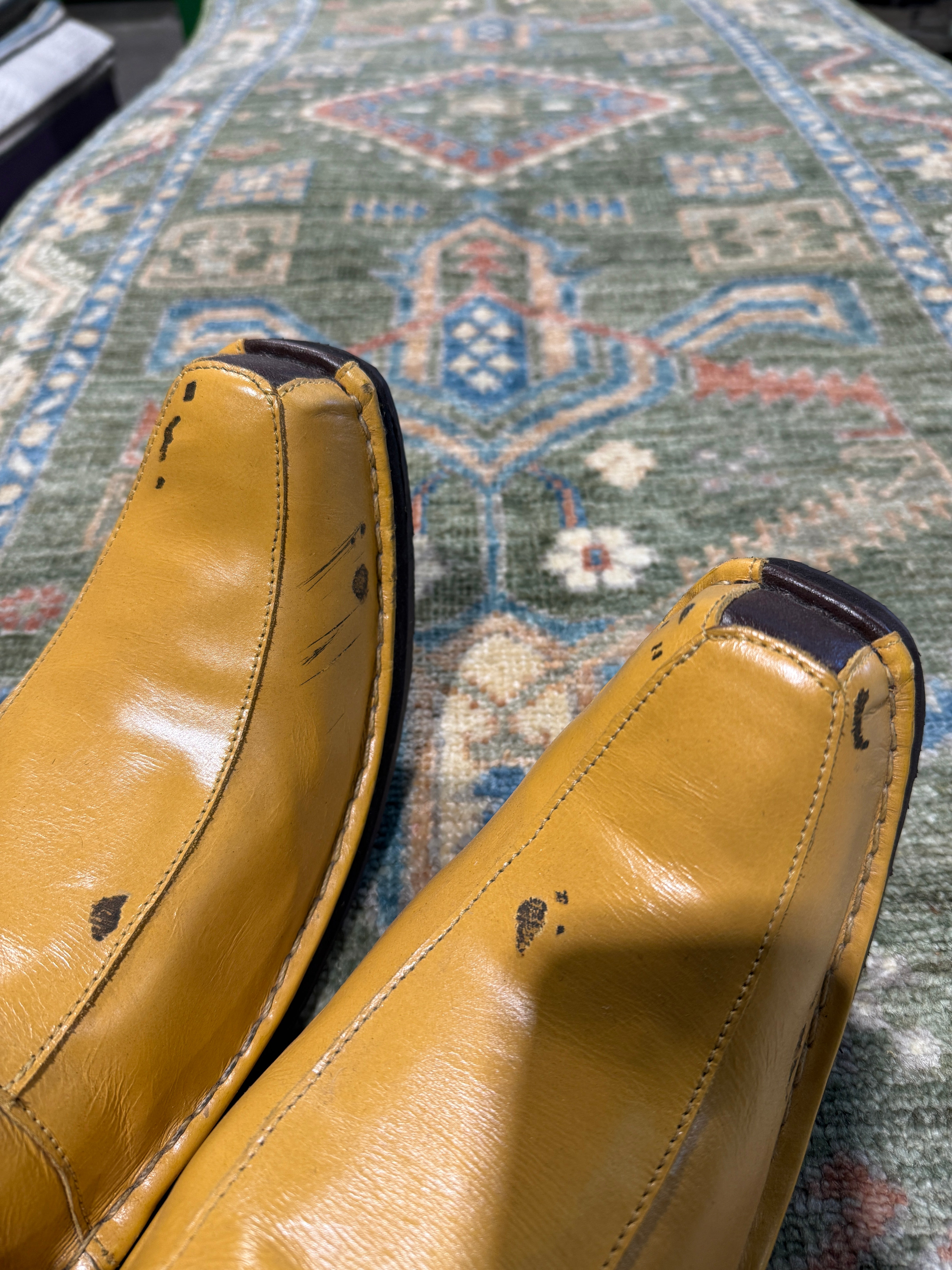 Robin Wright 2.9x8.3 Green Afghani Oushak Runner