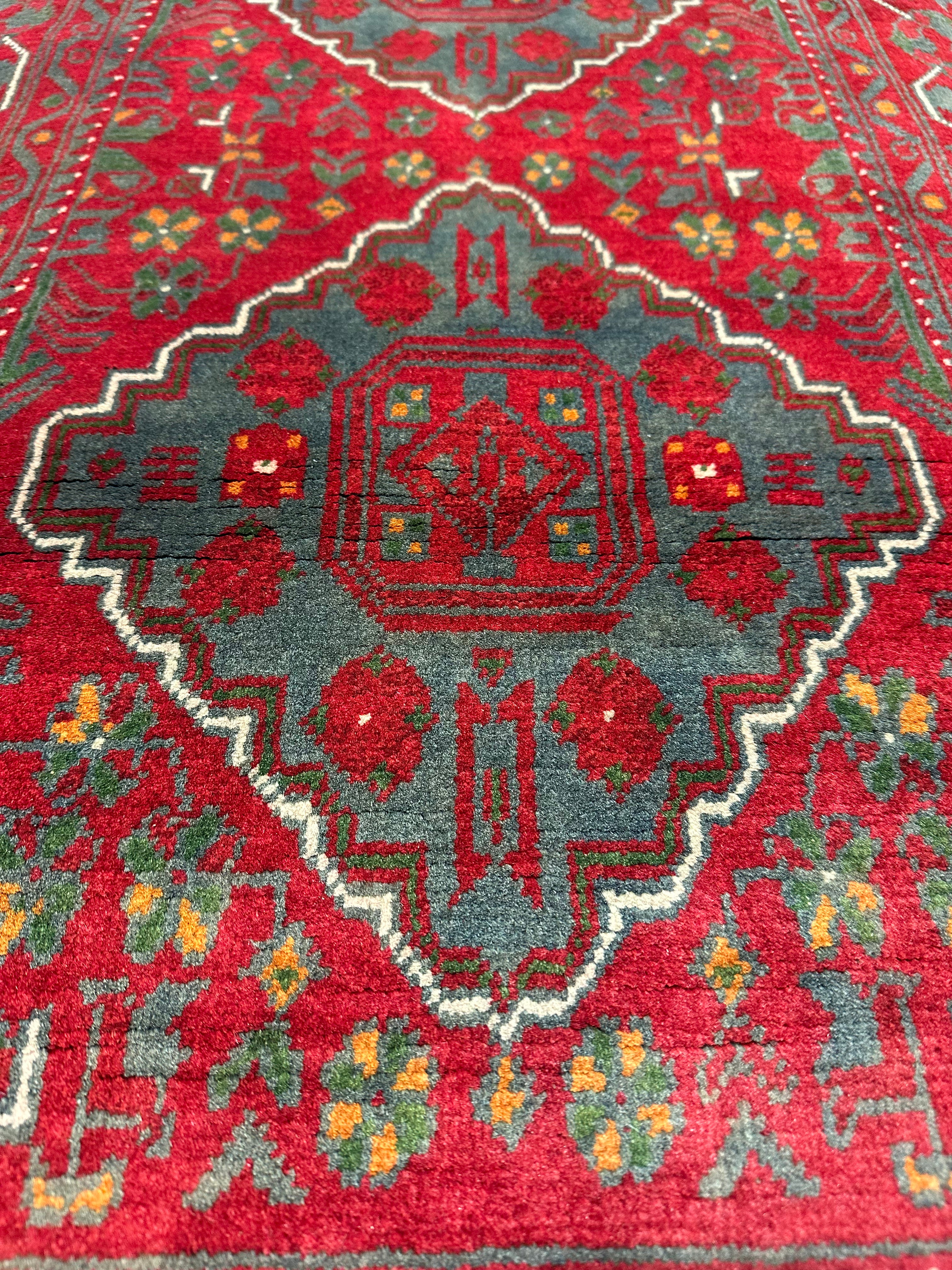 Layla Williams 2.7x12.6 Red Afghani Khamyab Runner