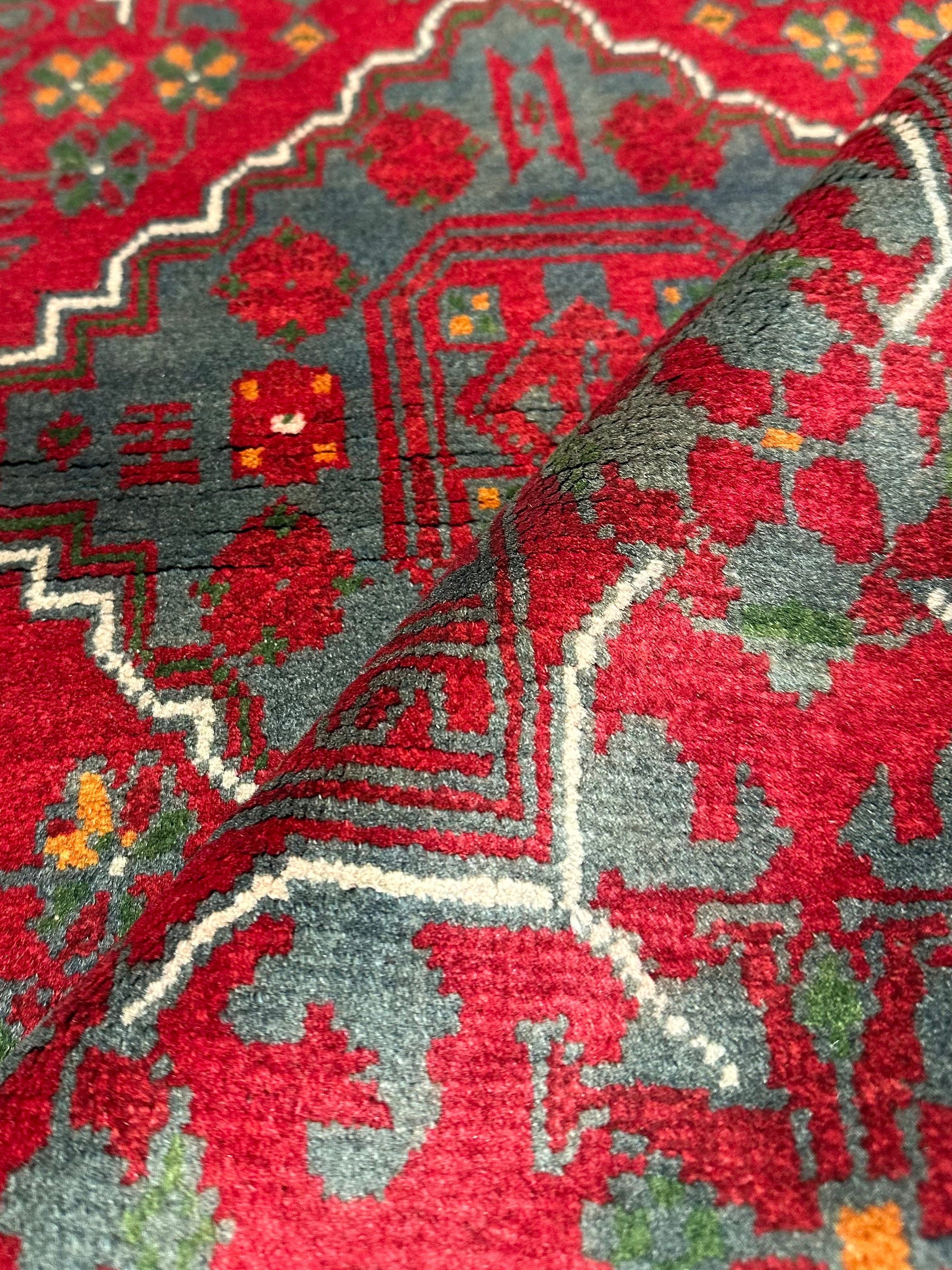 Layla Williams 2.7x12.6 Red Afghani Khamyab Runner