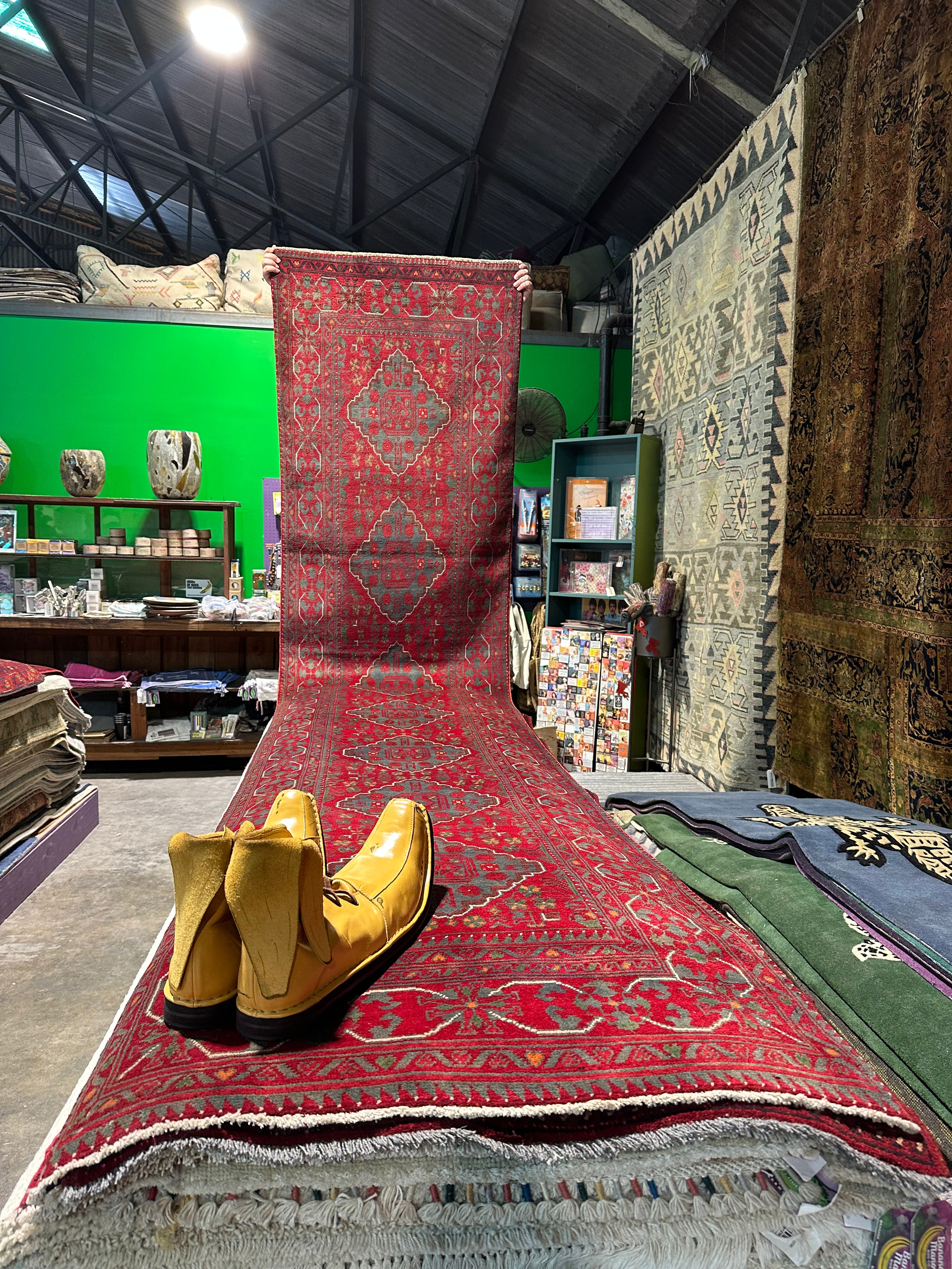 Layla Williams 2.7x12.6 Red Afghani Khamyab Runner
