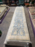 Isabella Russell 3x16.4 Blue Afghani Whitewashed Oushak Runner