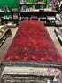 Marci Harrell 3.4x6.6 Red Afghani Khamyab Rug