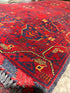 Marci Harrell 3.4x6.6 Red Afghani Khamyab Rug