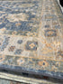 Isabella Russell 3x16.4 Blue Afghani Whitewashed Oushak Runner