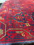 Marci Harrell 3.4x6.6 Red Afghani Khamyab Rug