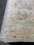 Laura Sanderson 2.8x11.10 Green Afghani Oushak Runner