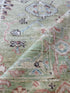 Laura Sanderson 2.8x11.10 Green Afghani Oushak Runner