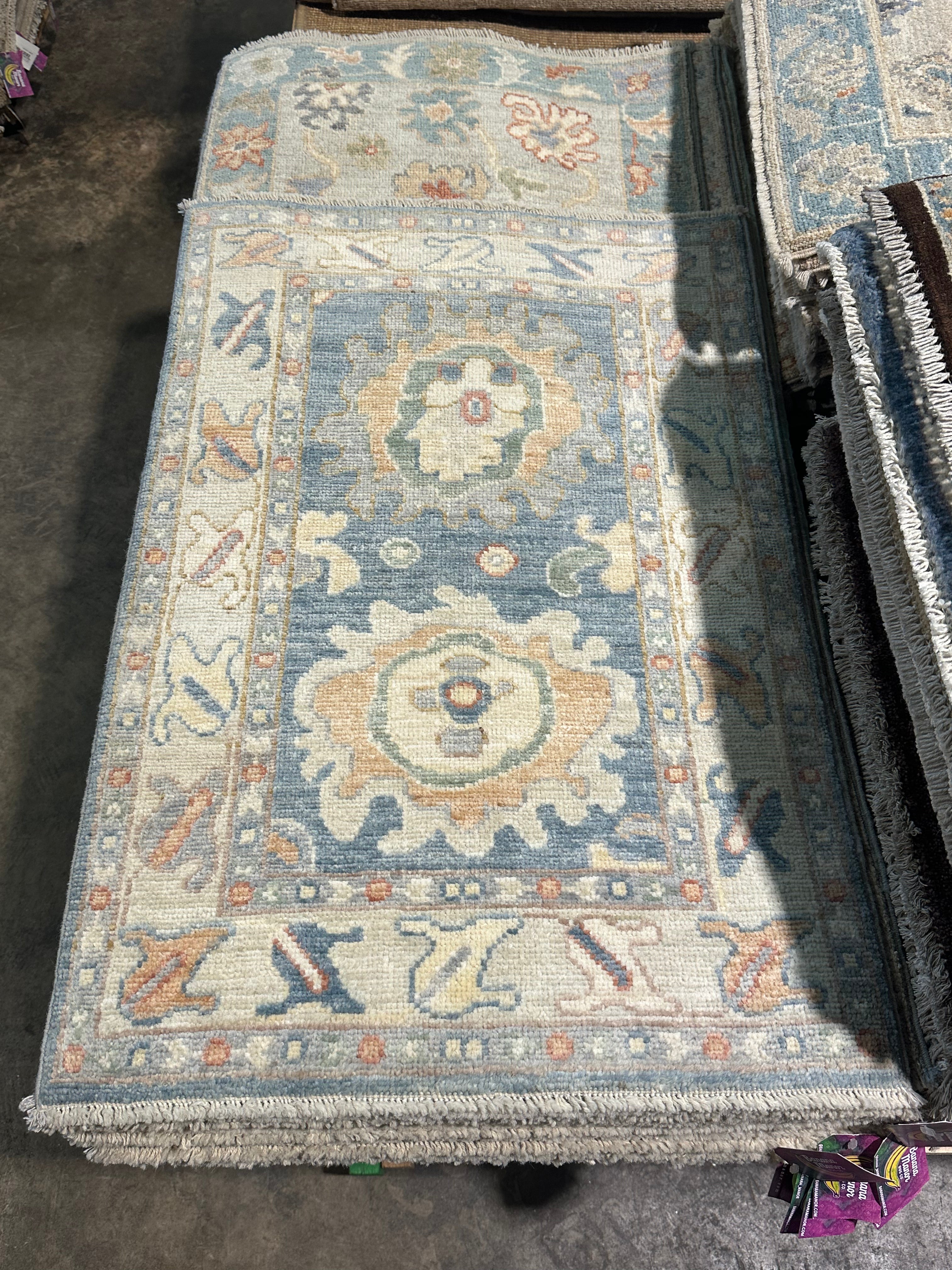 Mrs. Hagstrom 2.1x3 Afghani Whitewashed Oushak