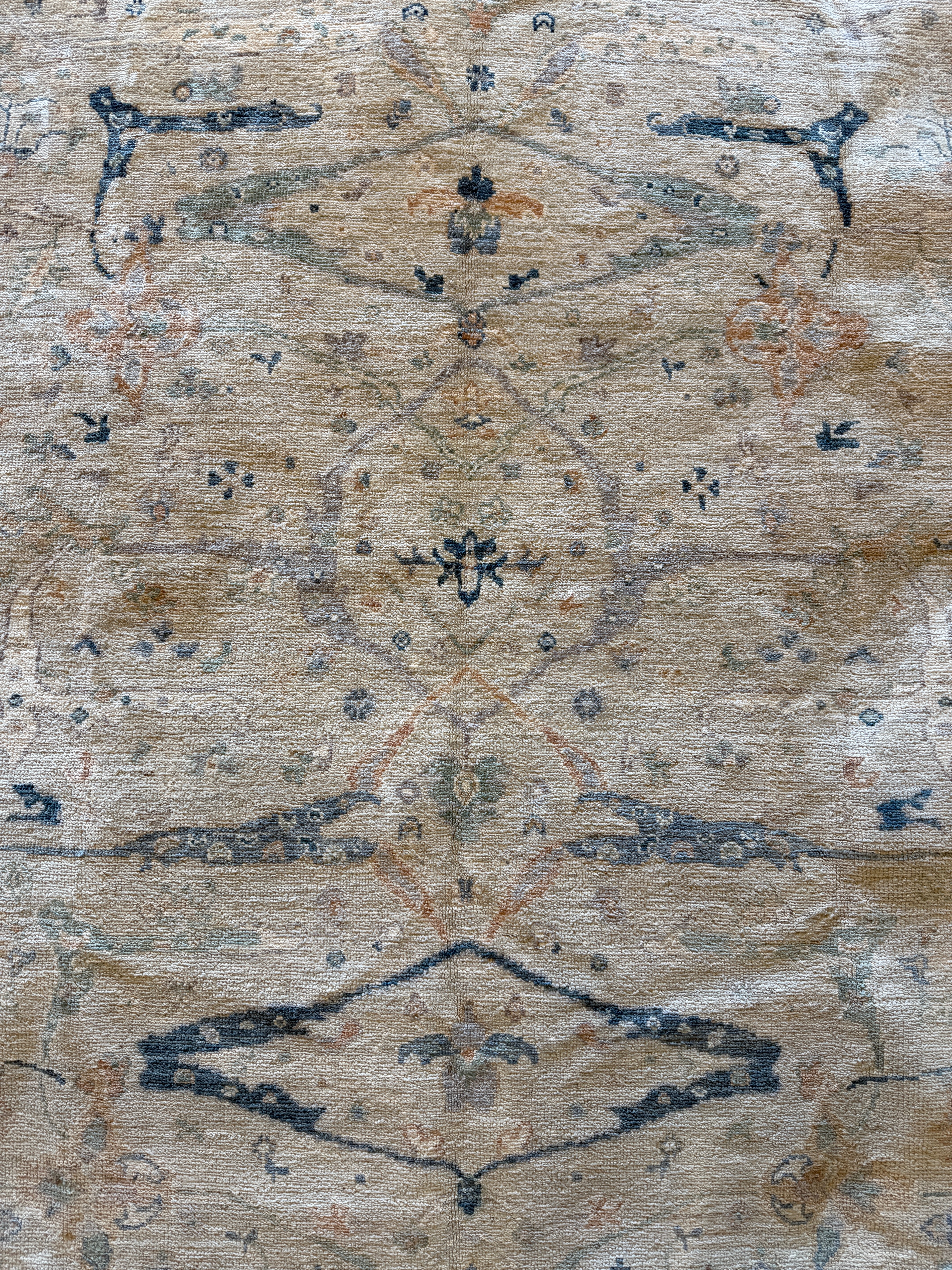 Francesca Corney 8.4x11.3 COLOR Afghani Whitewashed Oushak