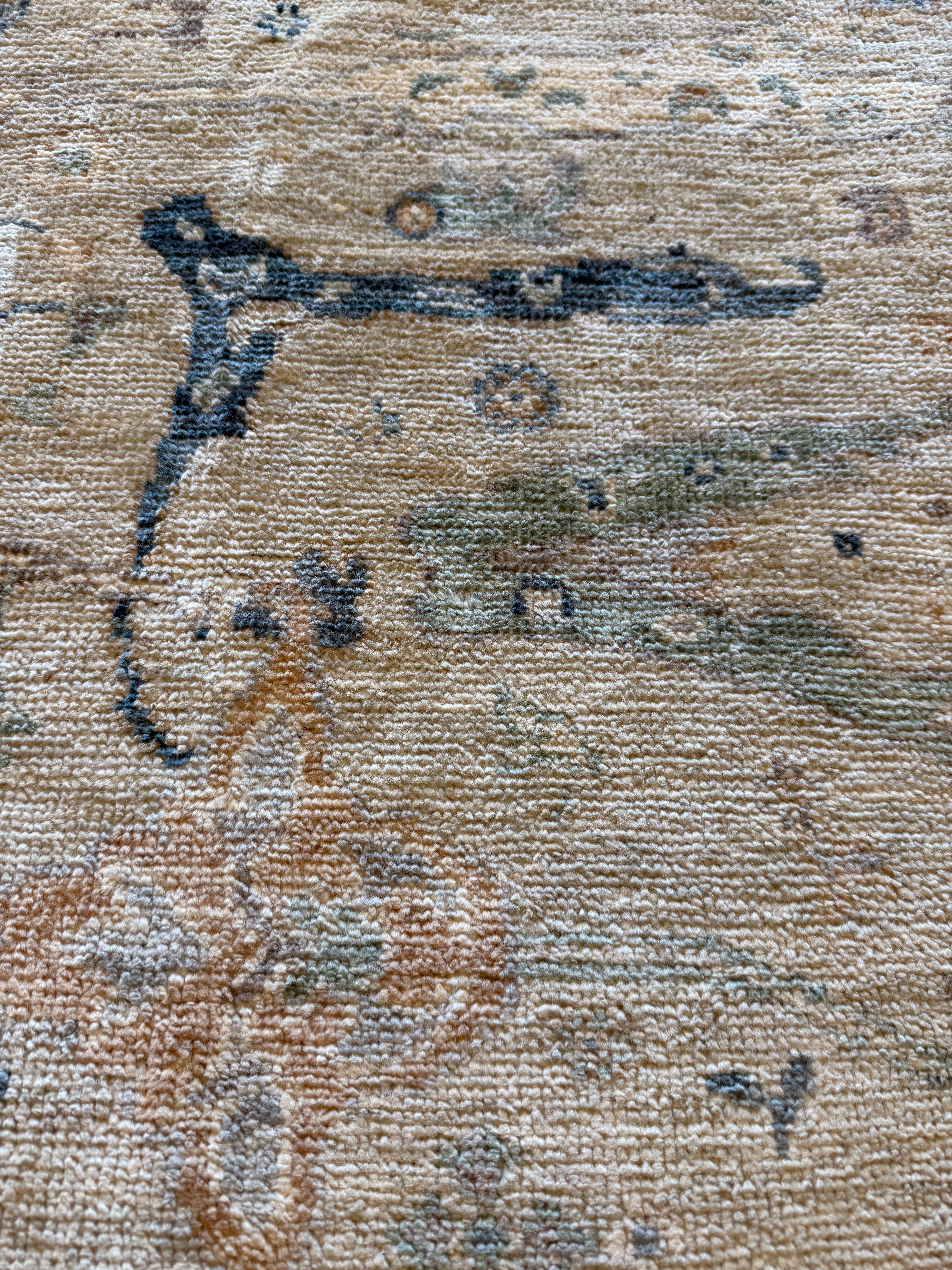 Francesca Corney 8.4x11.3 COLOR Afghani Whitewashed Oushak