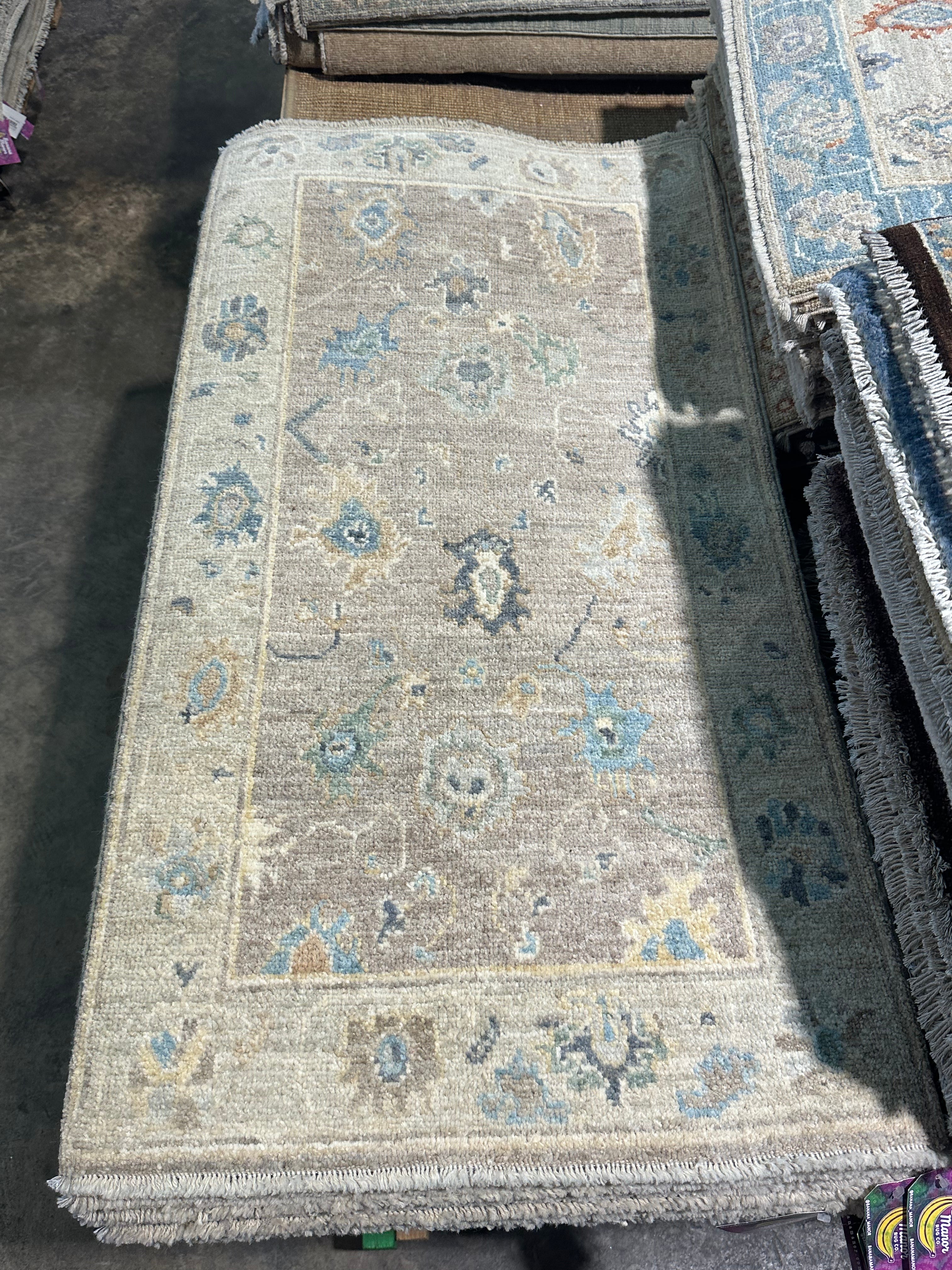 Lilly Williams 2.1x4 Afghani Whitewashed Oushak