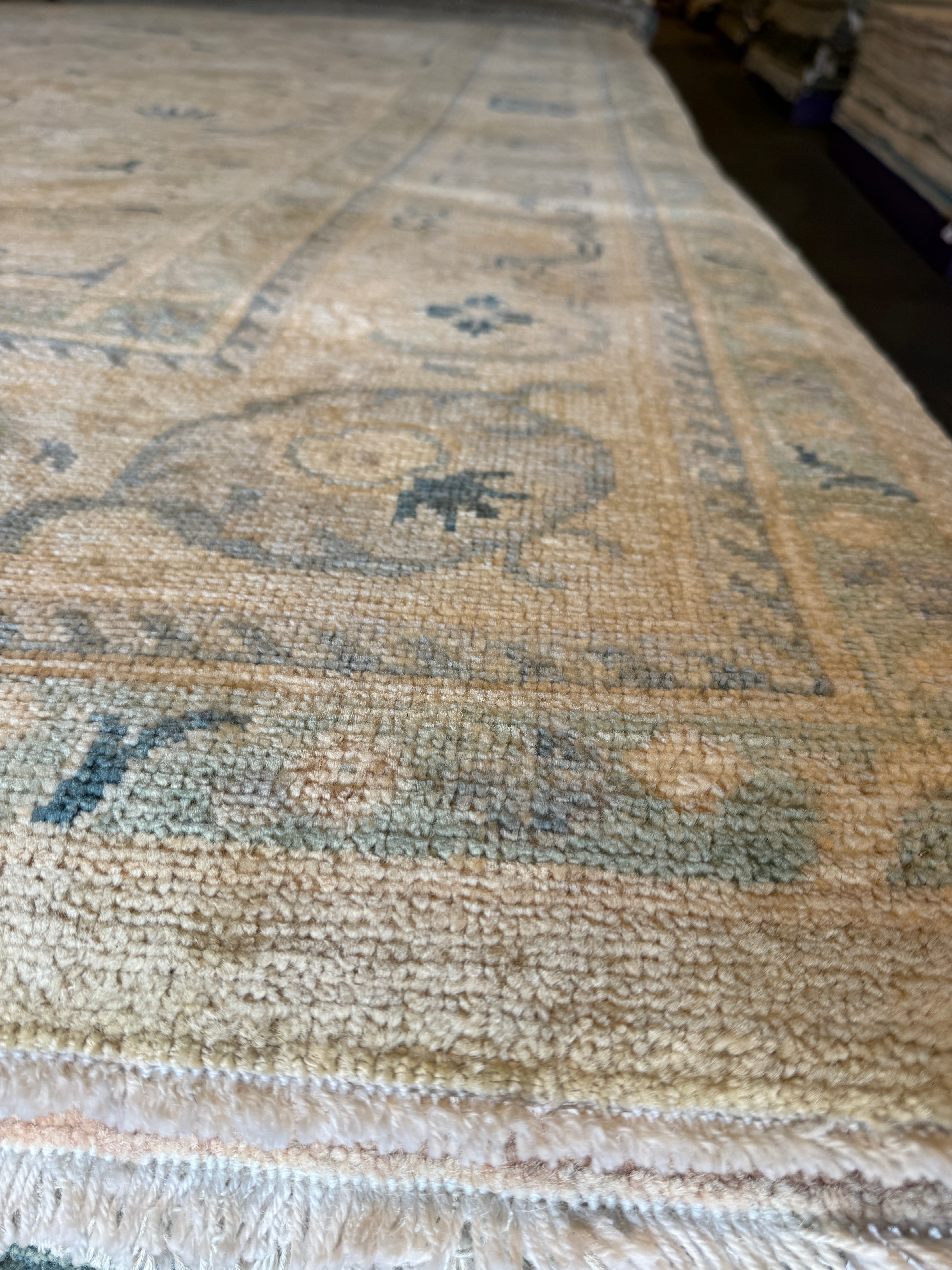 Francesca Corney 8.4x11.3 COLOR Afghani Whitewashed Oushak