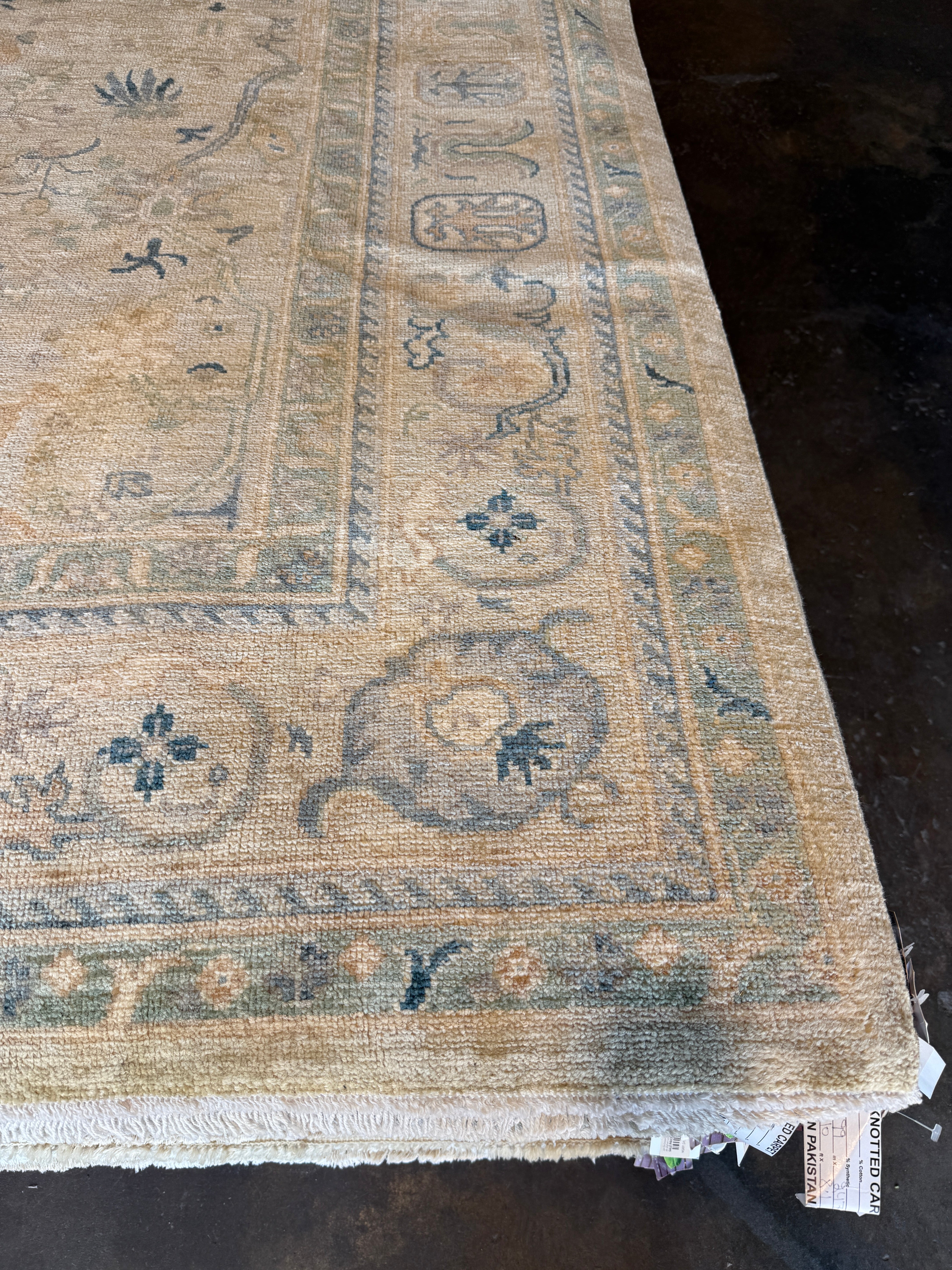 Francesca Corney 8.4x11.3 COLOR Afghani Whitewashed Oushak