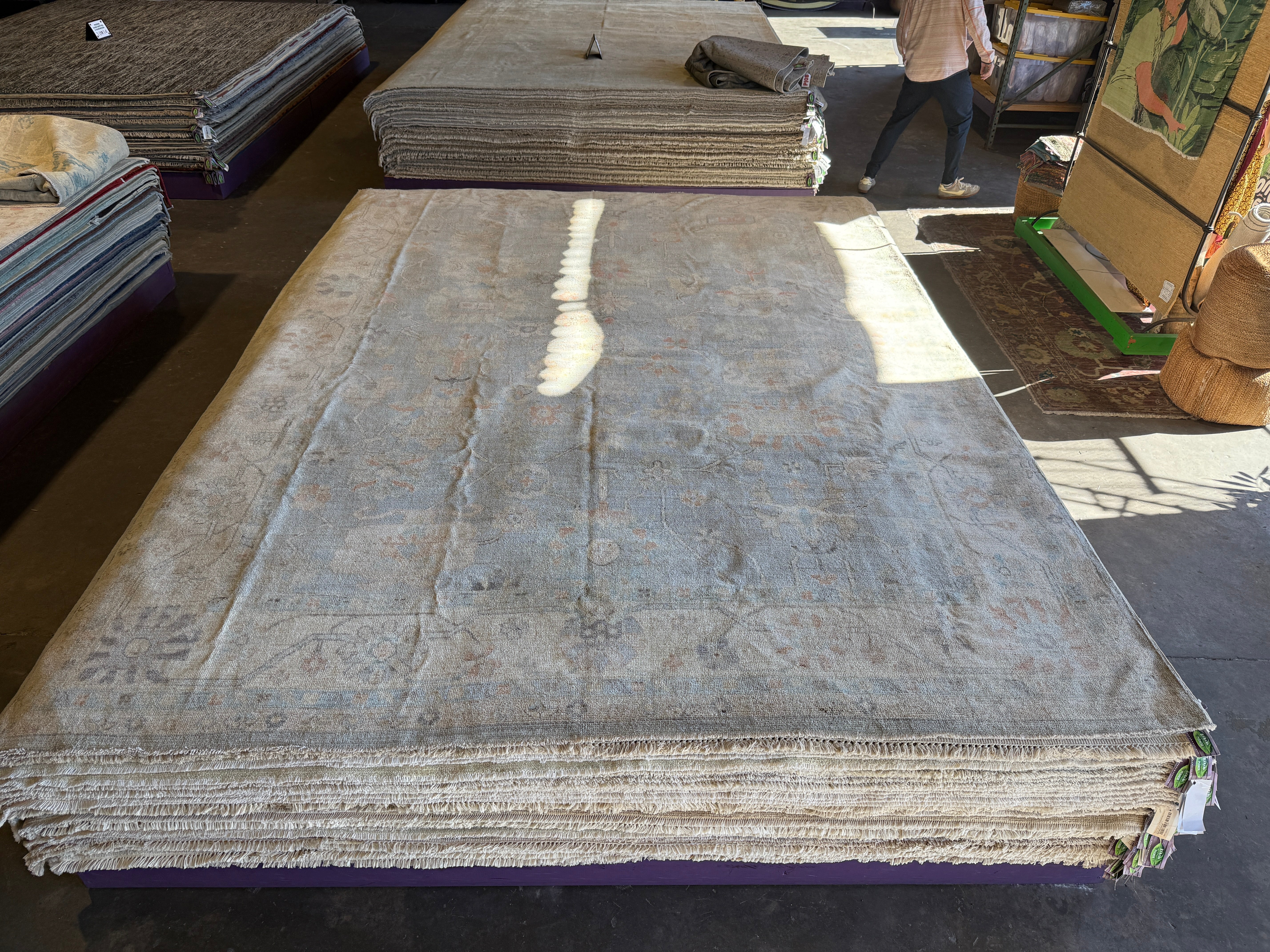 Millie De Polgnac 8.11x11.11 COLOR Afghani Whitewashed Oushak