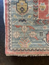 Catherine Garglealot 10x13.9 Pink and Light Green Hand-Knotted Oushak Rug