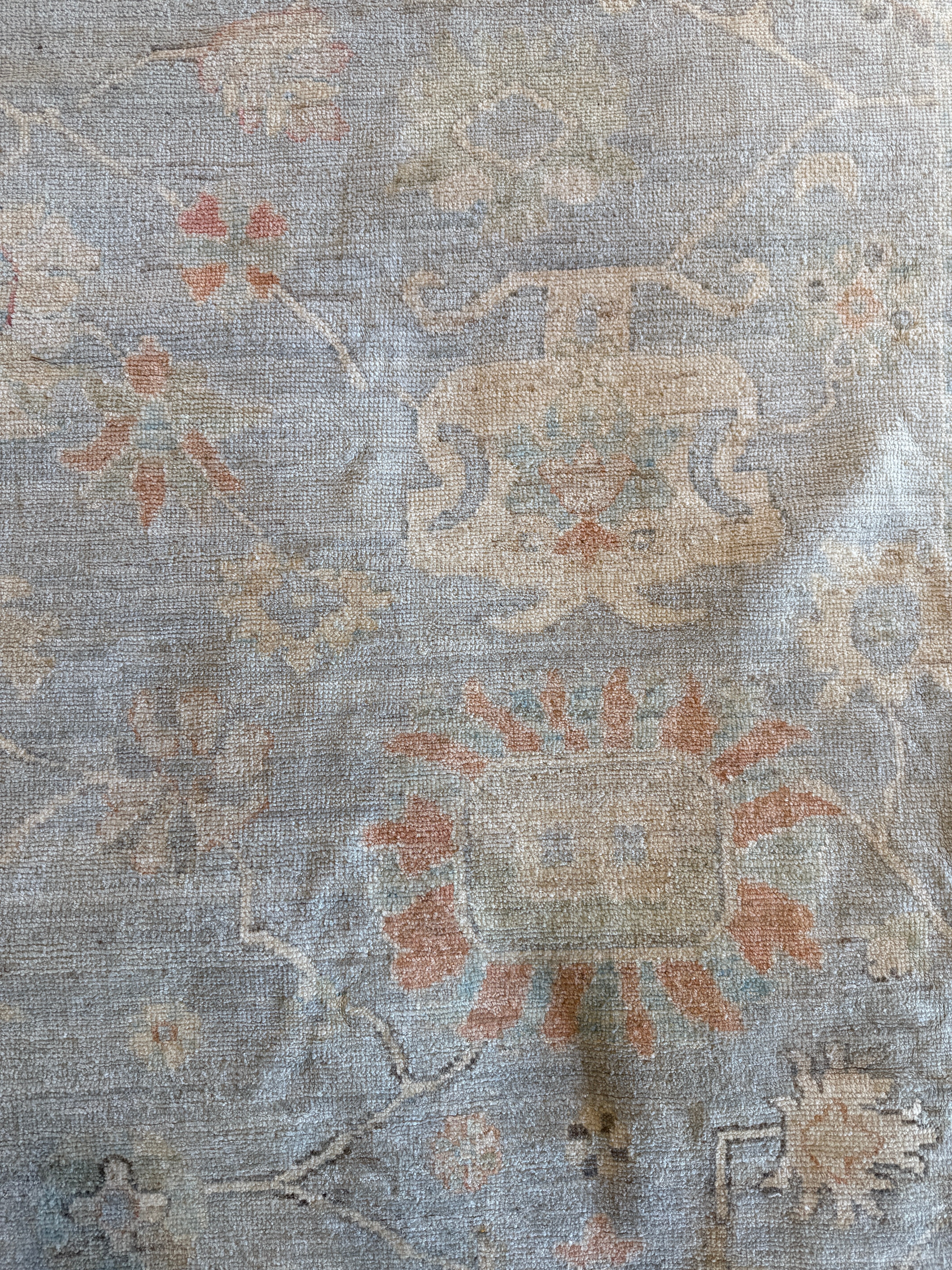 Millie De Polgnac 8.11x11.11 COLOR Afghani Whitewashed Oushak