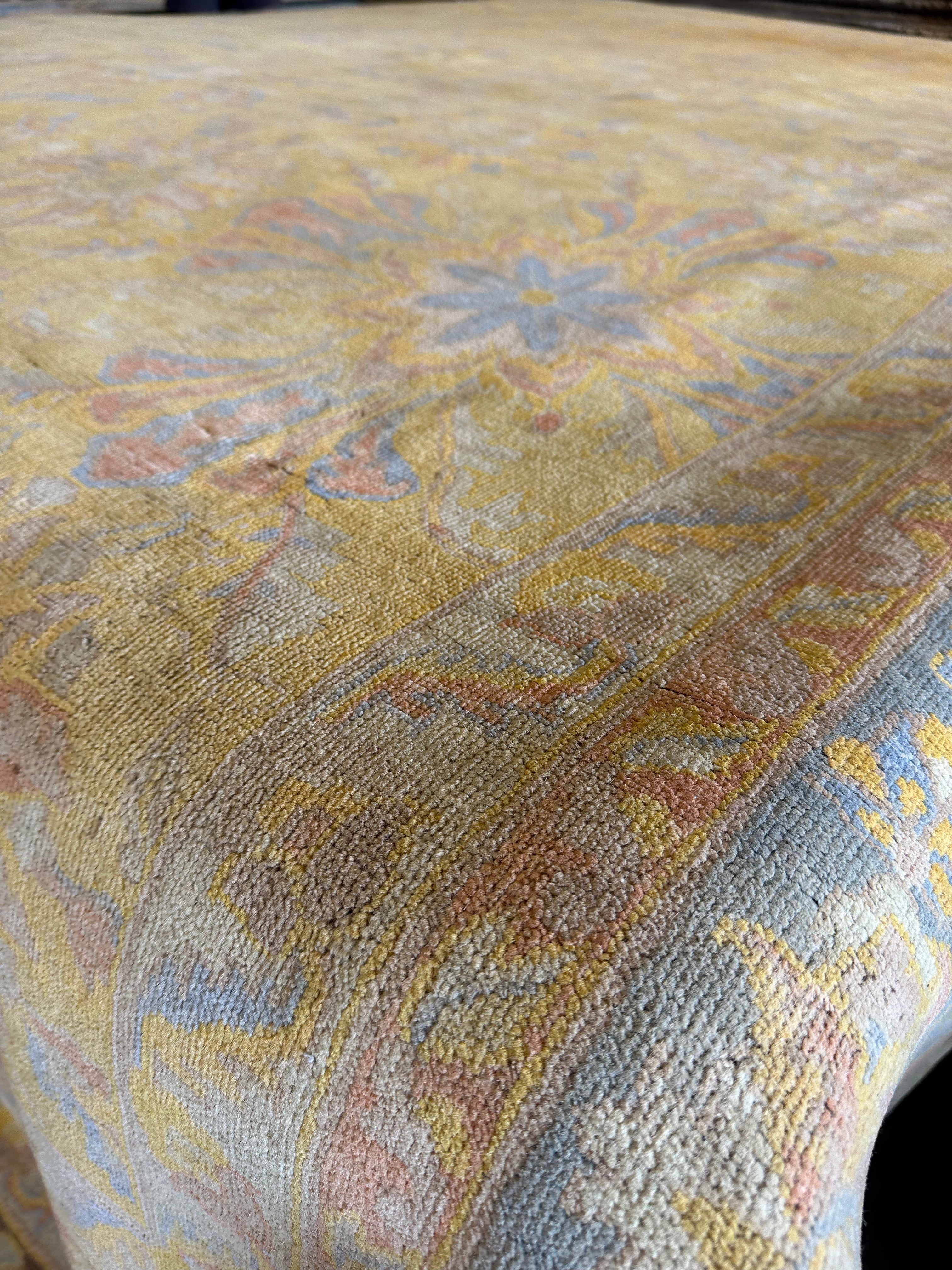 Natalie Finn 12x18.2 Yellow Afghani Agra Rug