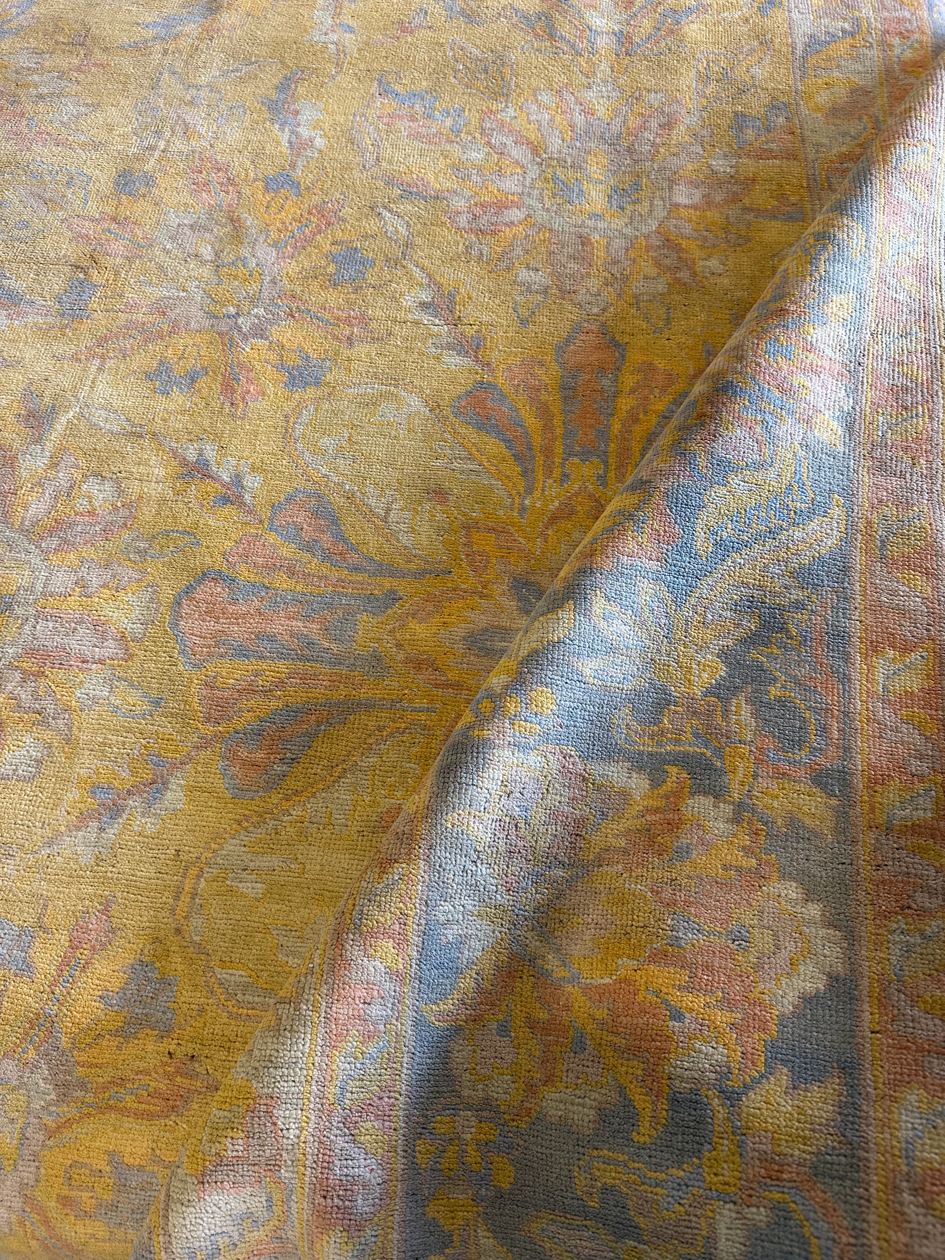 Natalie Finn 12x18.2 Yellow Afghani Agra Rug