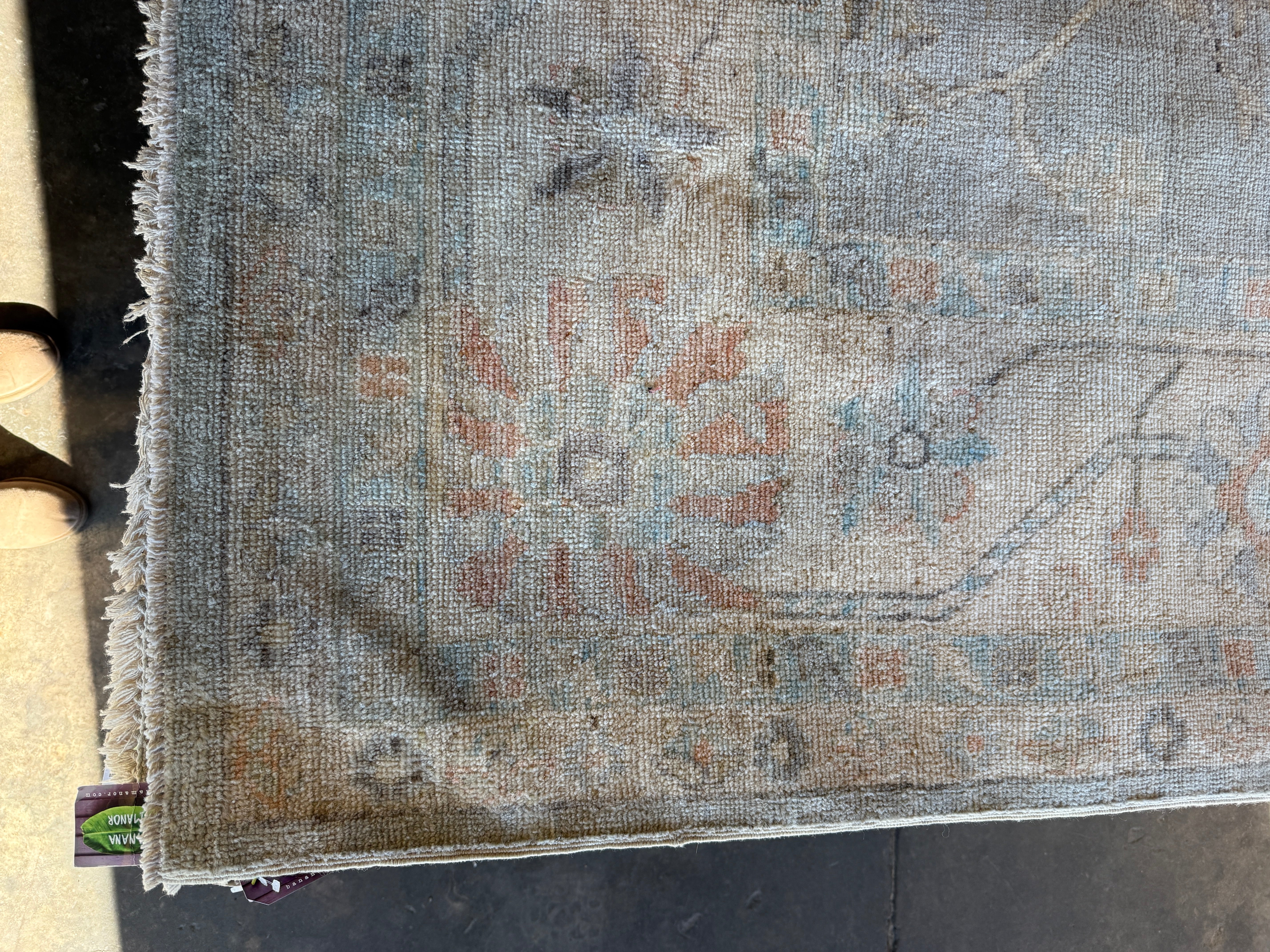 Millie De Polgnac 8.11x11.11 COLOR Afghani Whitewashed Oushak