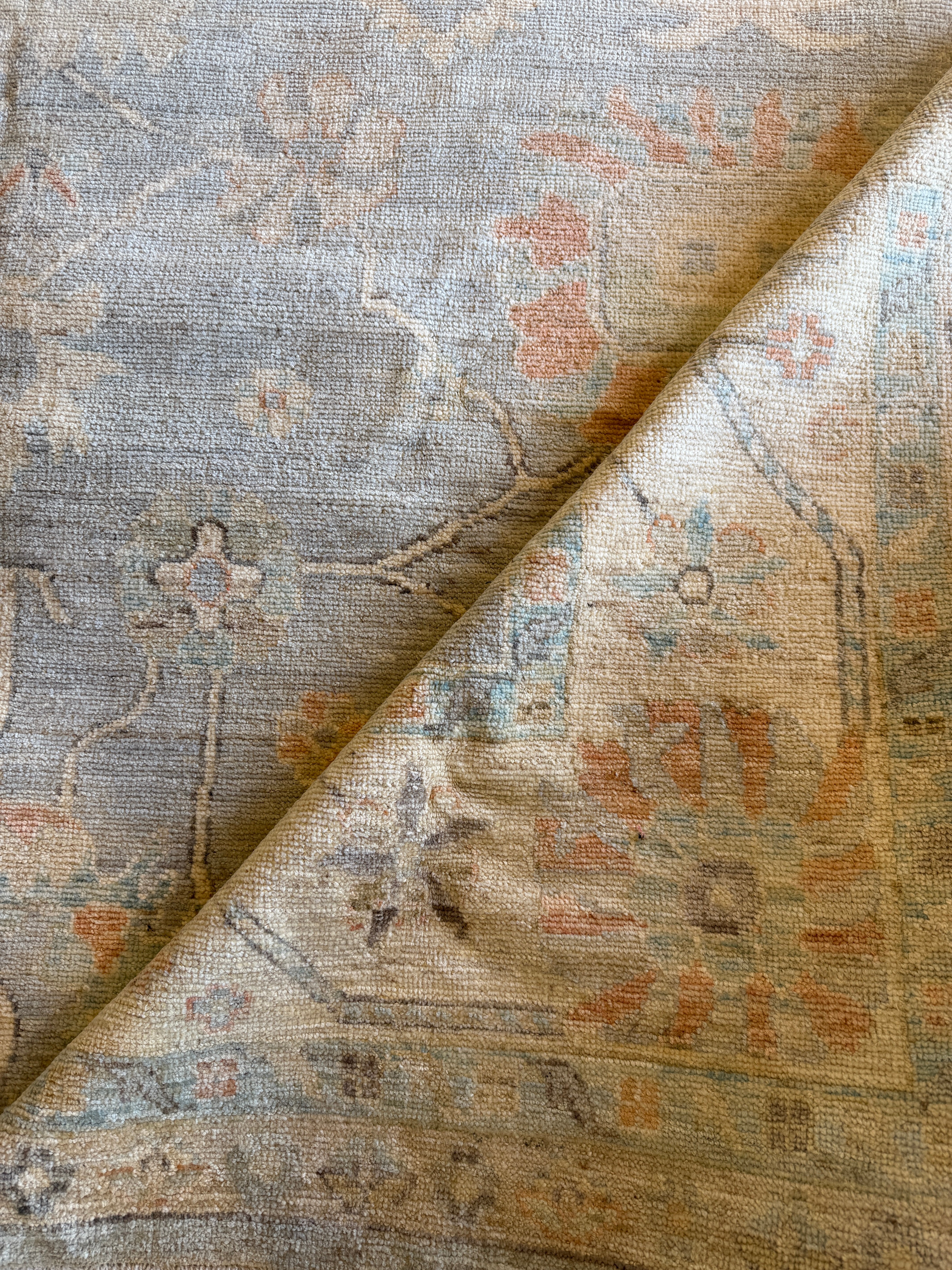 Millie De Polgnac 8.11x11.11 COLOR Afghani Whitewashed Oushak