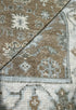 Heidi Hochturm 3.6x8 Brown and Tan Hand-Knotted Oushak Rug