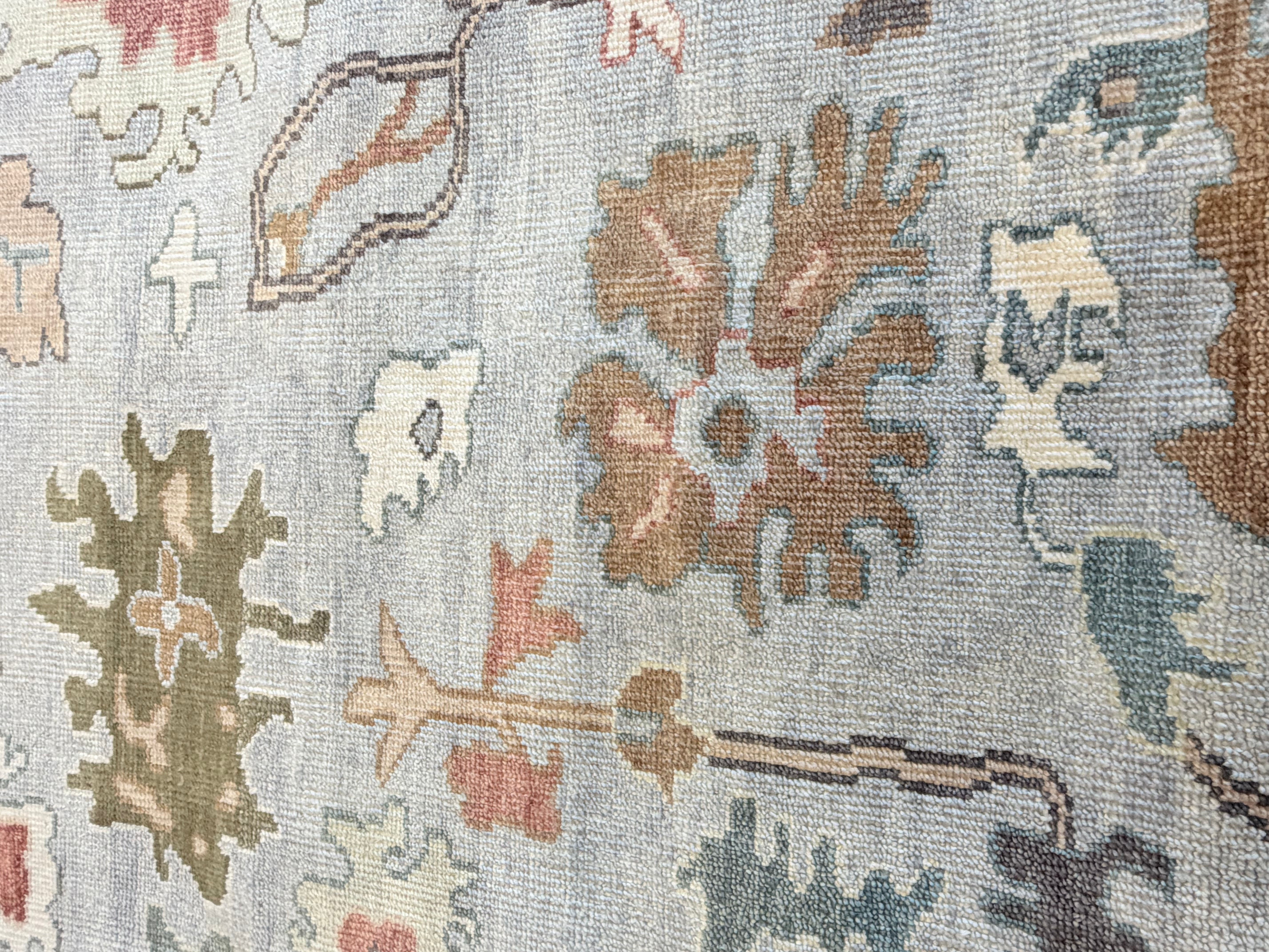 Carmen d’Alessio 9x12 Tan Hand-Knotted Oushak Rug