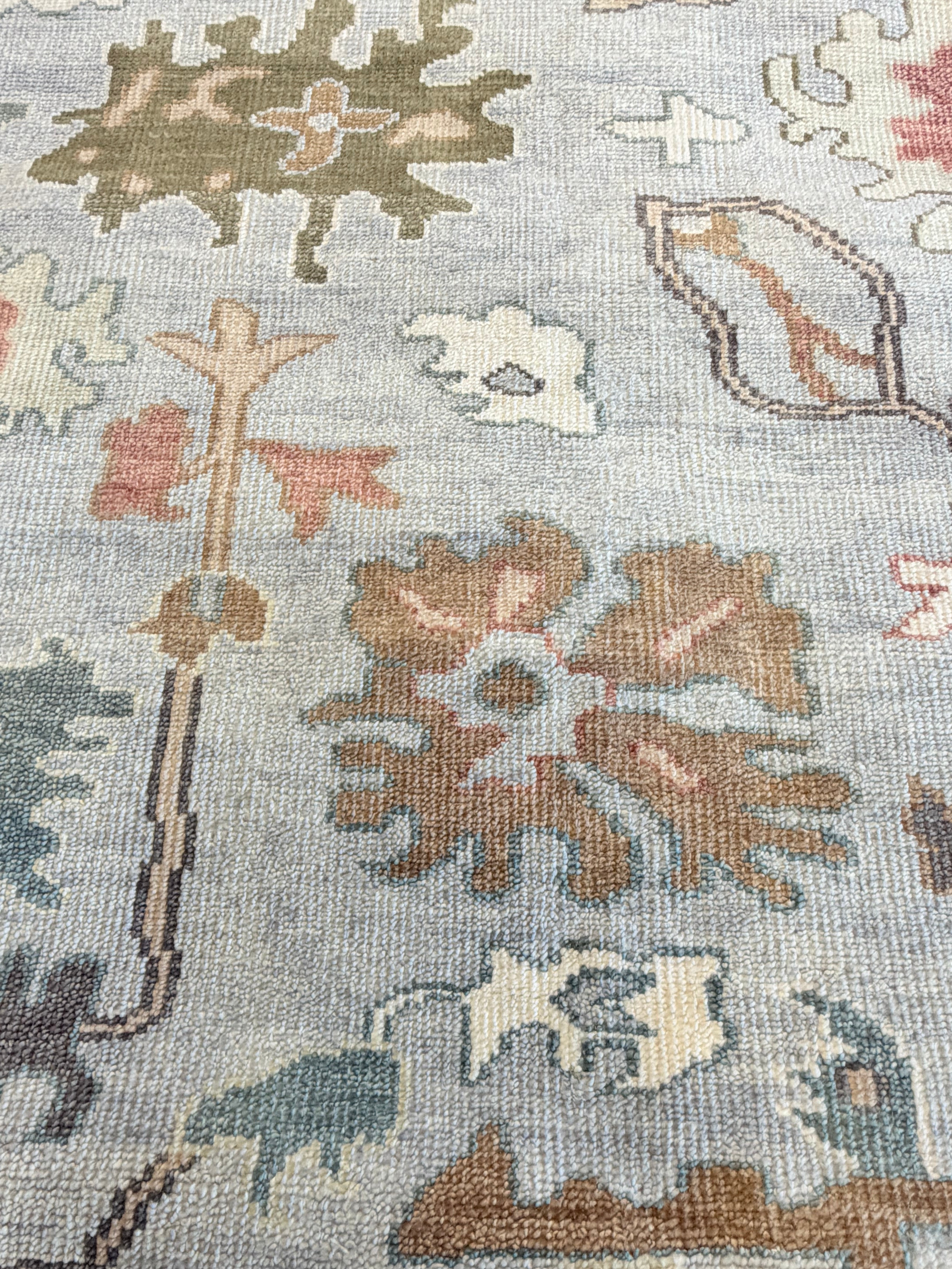 Carmen d’Alessio 9x12 Tan Hand-Knotted Oushak Rug