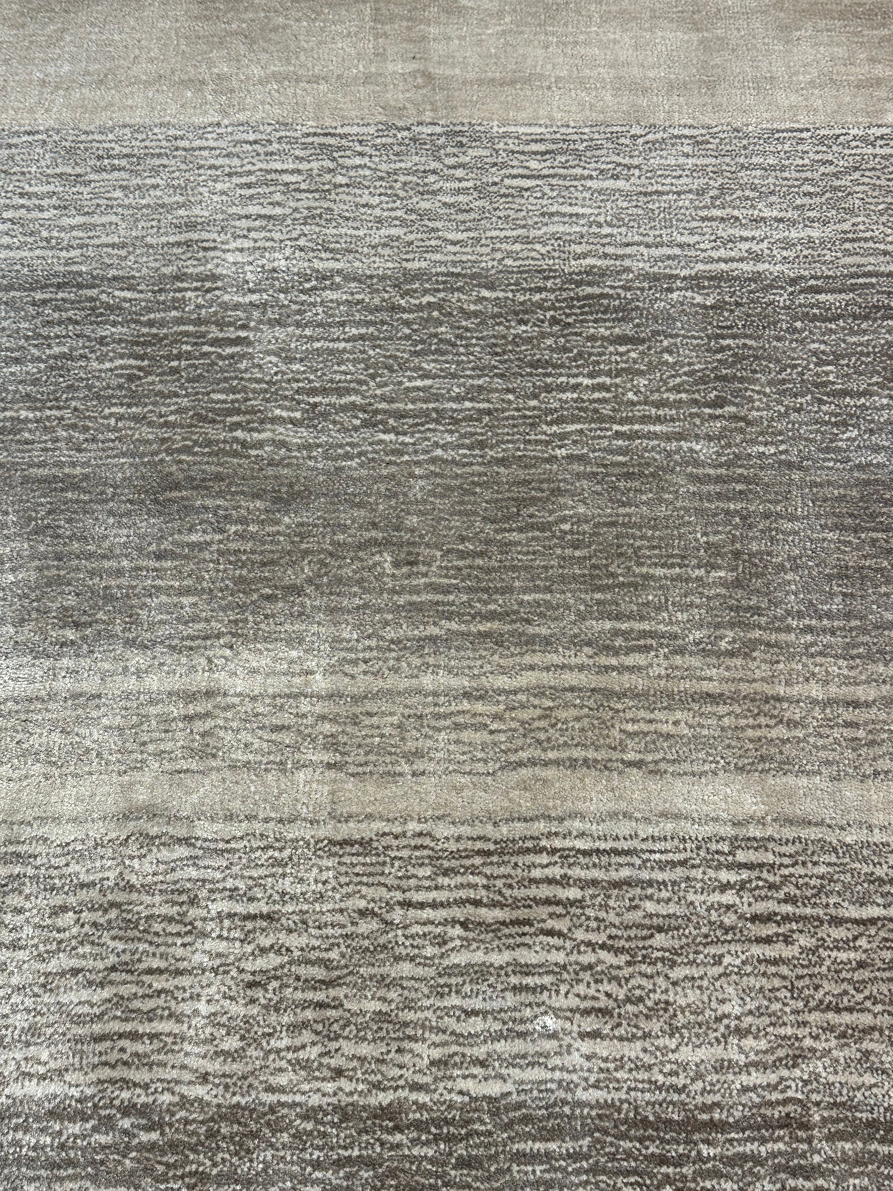Taylor Light Blue Hand-Woven Modern Viscose (Multiple Sizes)