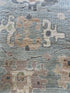 Amielynn Abellera 9.1x11.9 Blue Whitewashed Afghani Oushak