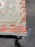 Desmond Harrington 5.9x7.11 Handwoven Durrie Multi-Colored Afghani Kilim