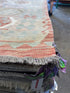 Desmond Harrington 5.9x7.11 Handwoven Durrie Multi-Colored Afghani Kilim