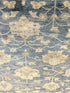 Romeo 9x12 Blue and Beige Hand-Knotted Oushak Rug