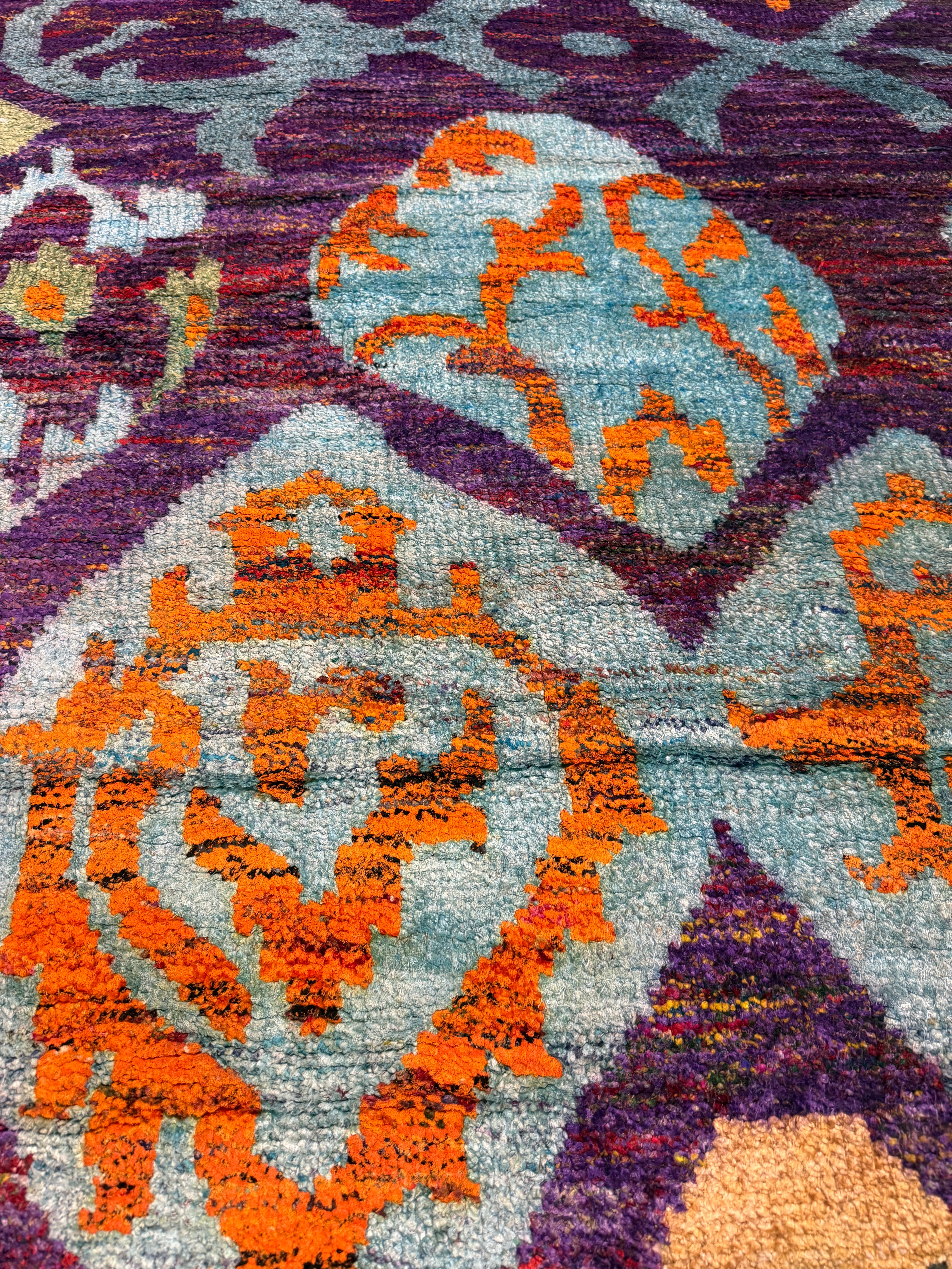Bodhi 6x8.6 Purple Hand-Knotted Modern Style Rug