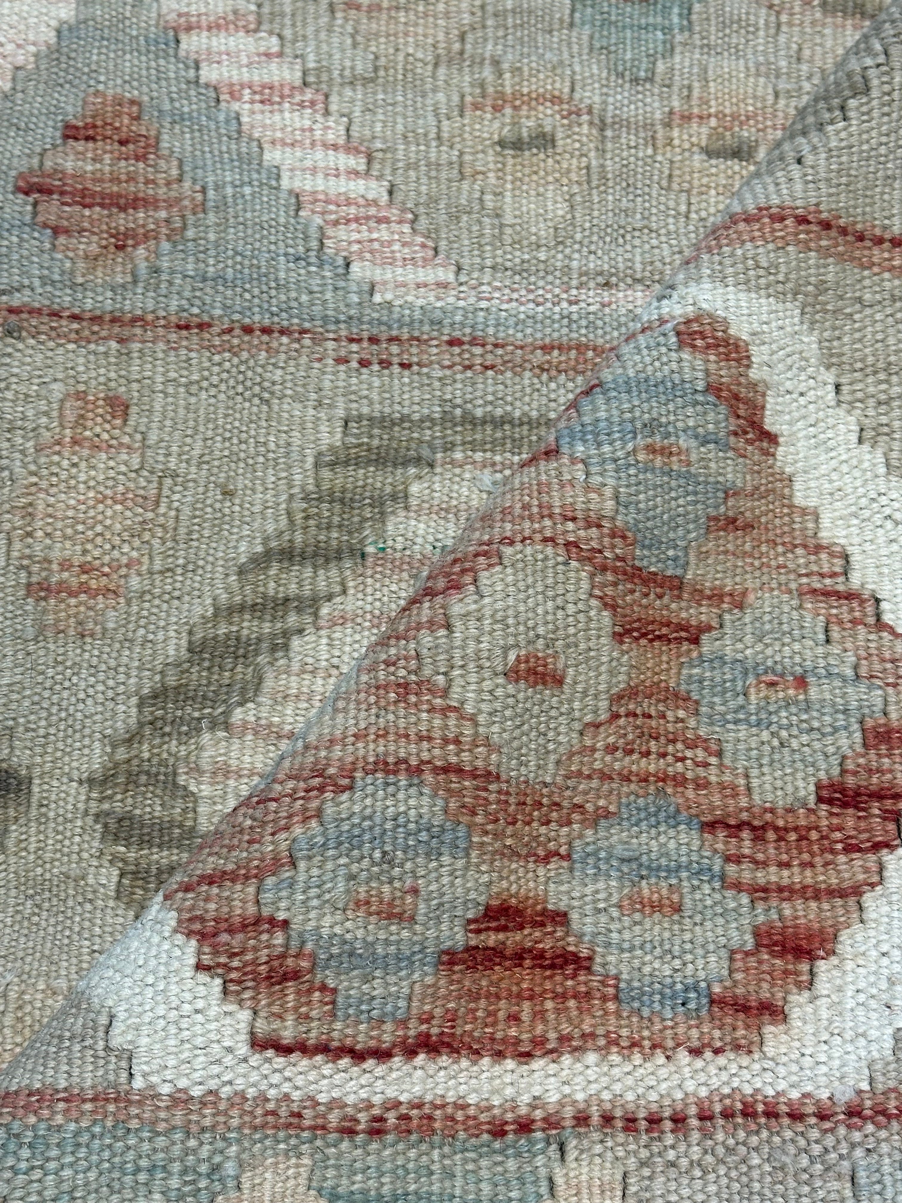 Desmond Harrington 5.9x7.11 Handwoven Durrie Multi-Colored Afghani Kilim