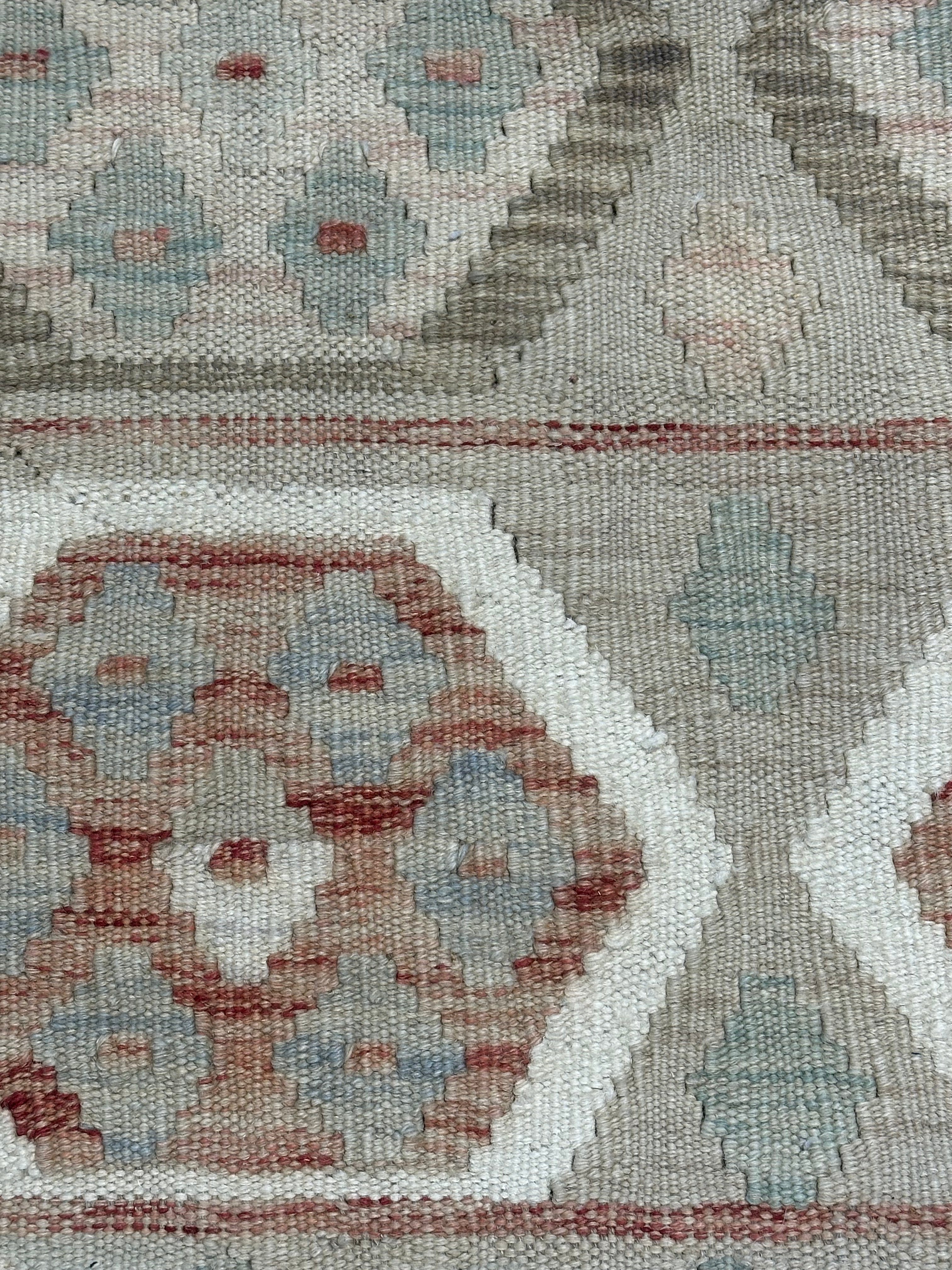 Desmond Harrington 5.9x7.11 Handwoven Durrie Multi-Colored Afghani Kilim